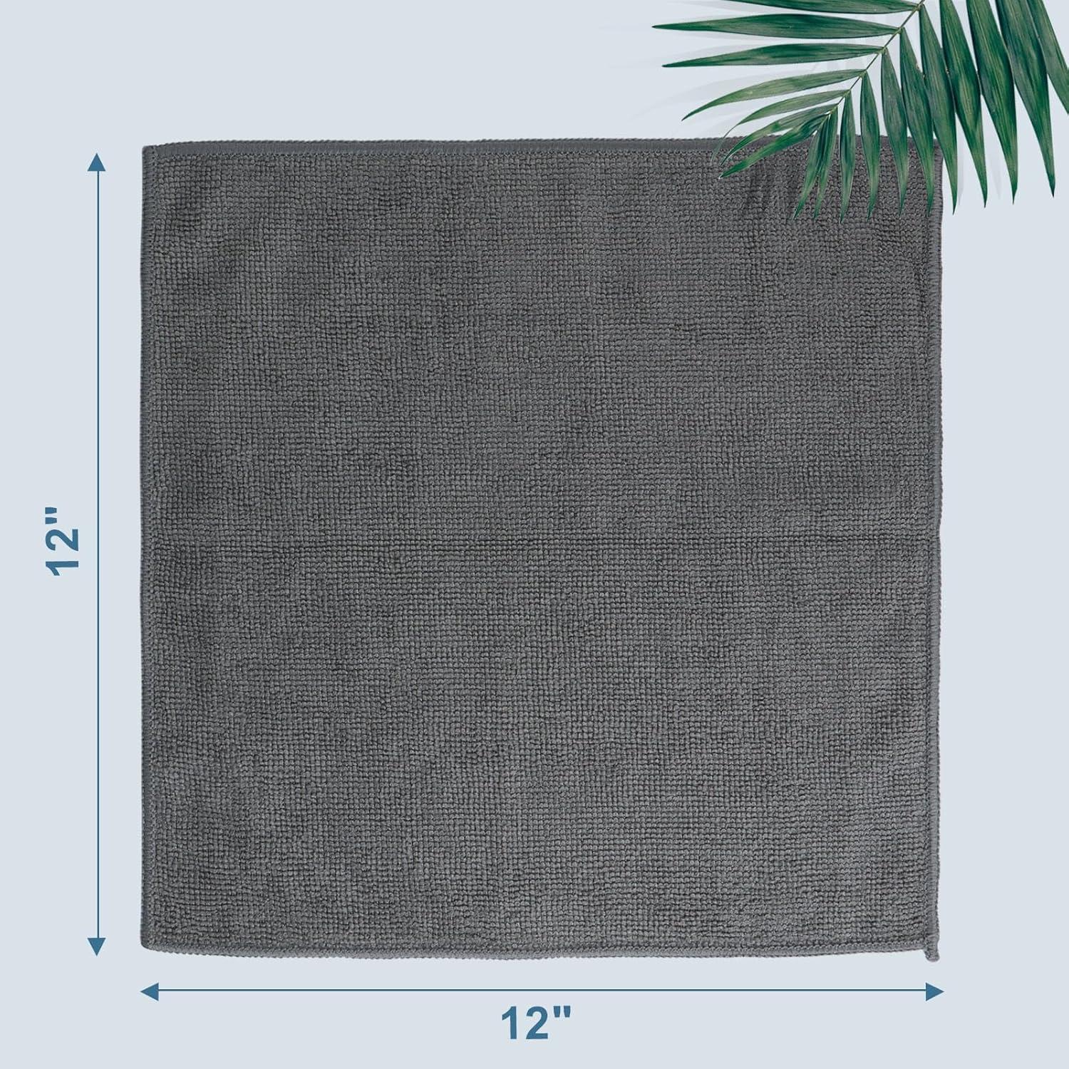 Toallas de Microfibra HOMEXCEL - Paquete de 24 Unidades 30x30 cm