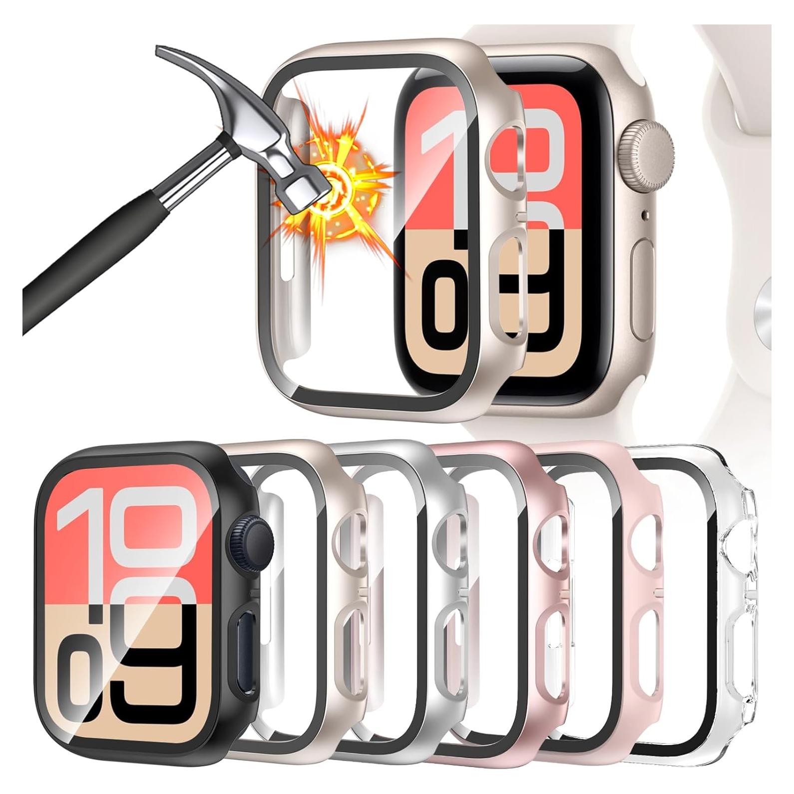 Funda Protectora Dura HAANILKYI para Apple Watch 41mm 6 Pack