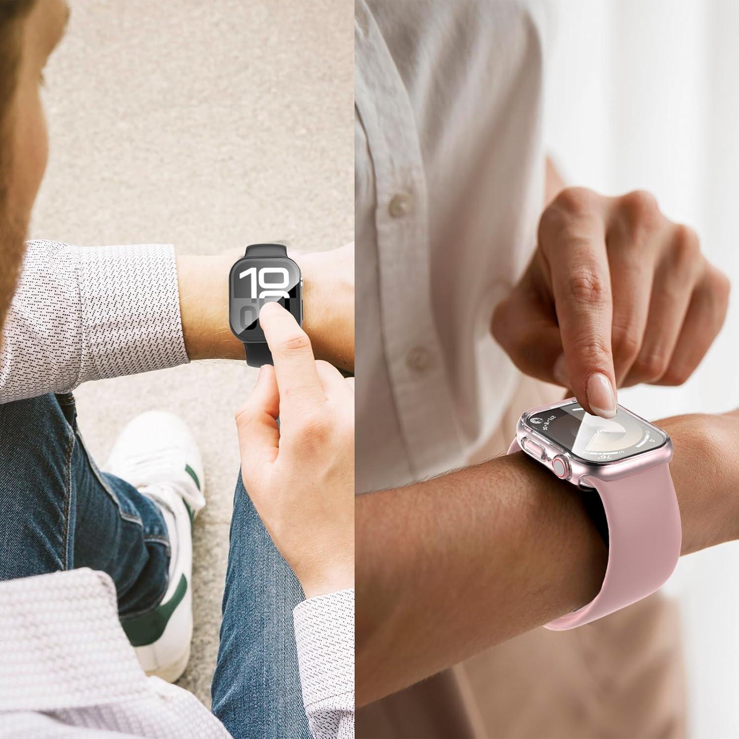 Funda Protectora Dura HAANILKYI para Apple Watch 41mm 6 Pack