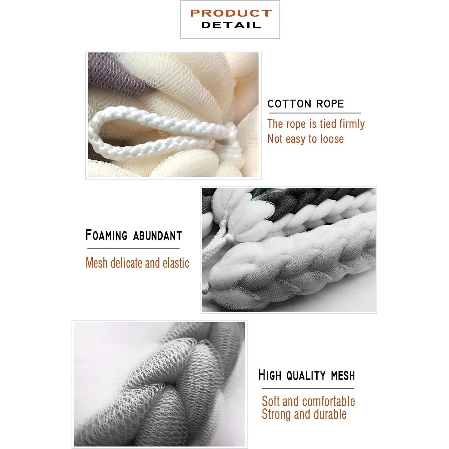 Esponja de Ducha Exfoliante AARainbow 2 Paquetes 81 cm