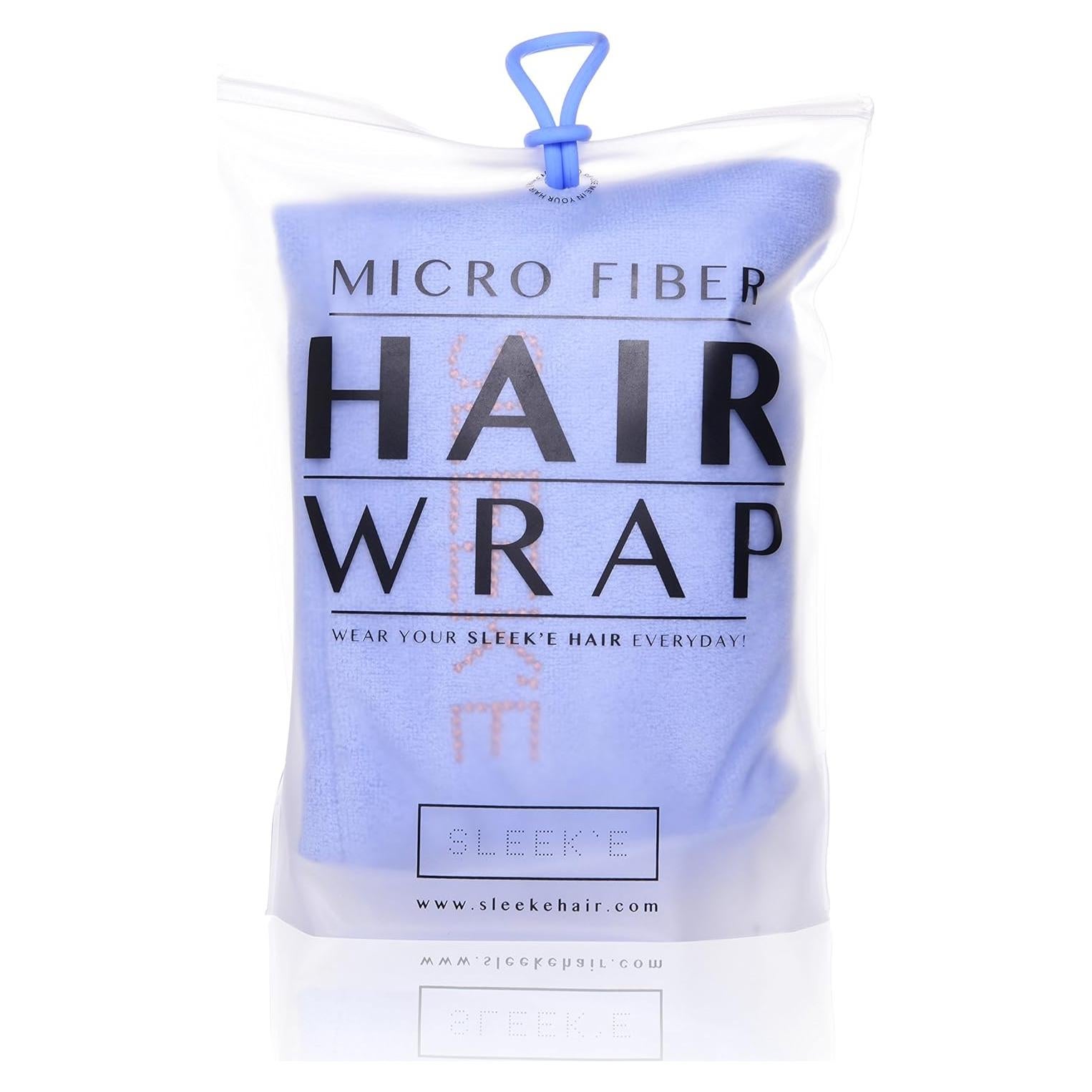 Toalla de Microfibra para Cabello Sleek'e Azul Bebé 66x25 cm