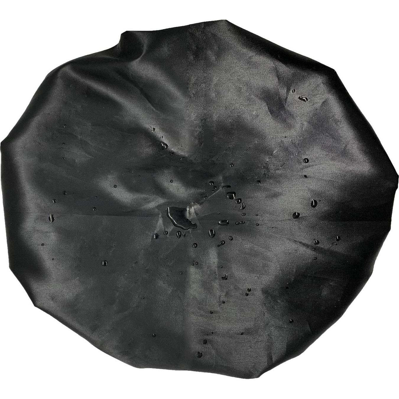 Gorro de Ducha Jumbo ELEBOX XL Impermeable Doble Capa Negro