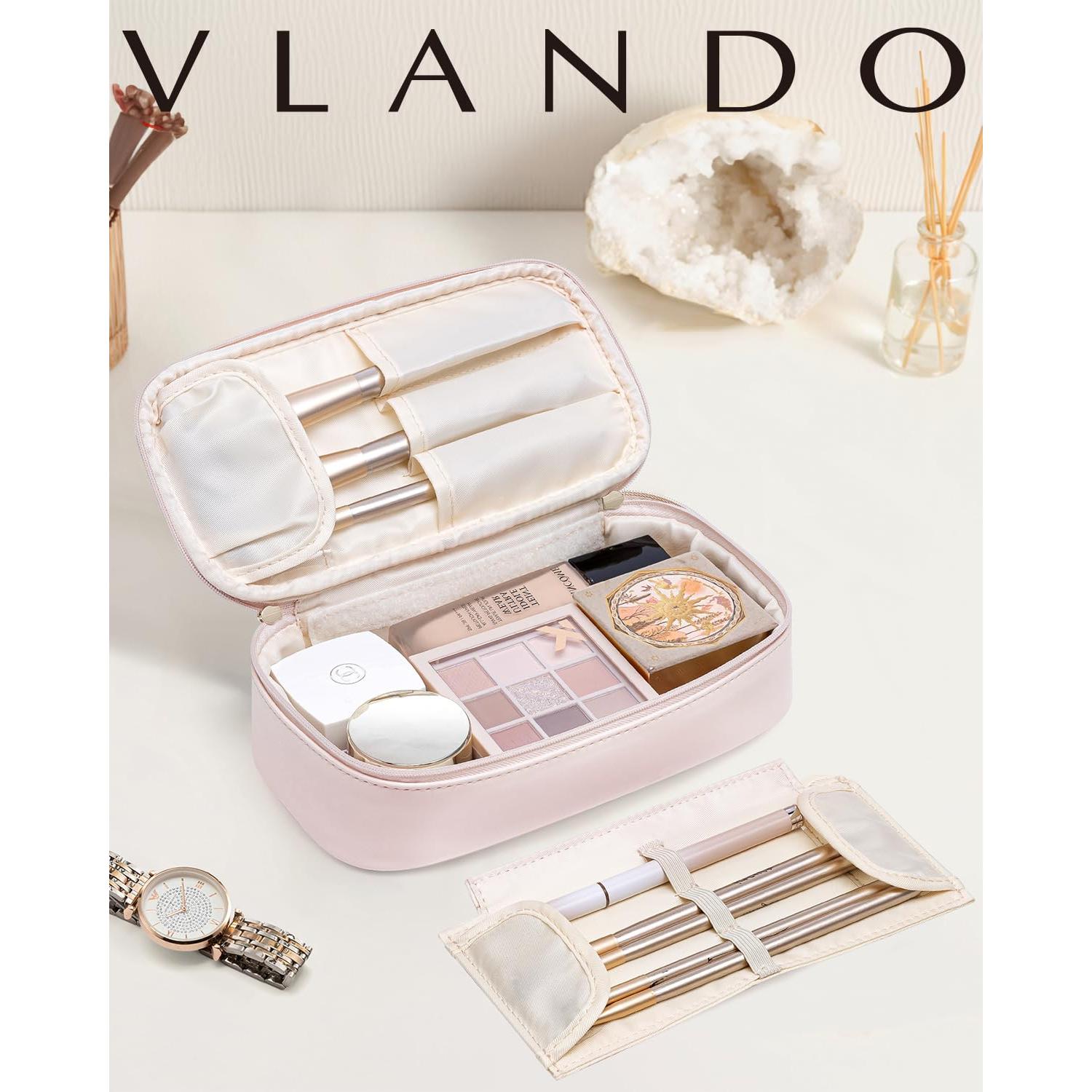 Bolsa de Maquillaje de Viaje Vlando Albaricoque Blanco 21.3cm