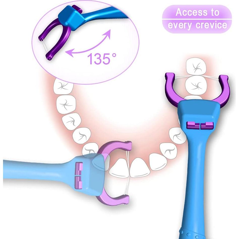 Kit Hilo Dental Evolutivo T.Smile con Mango Ergonómico y 100 Recargas