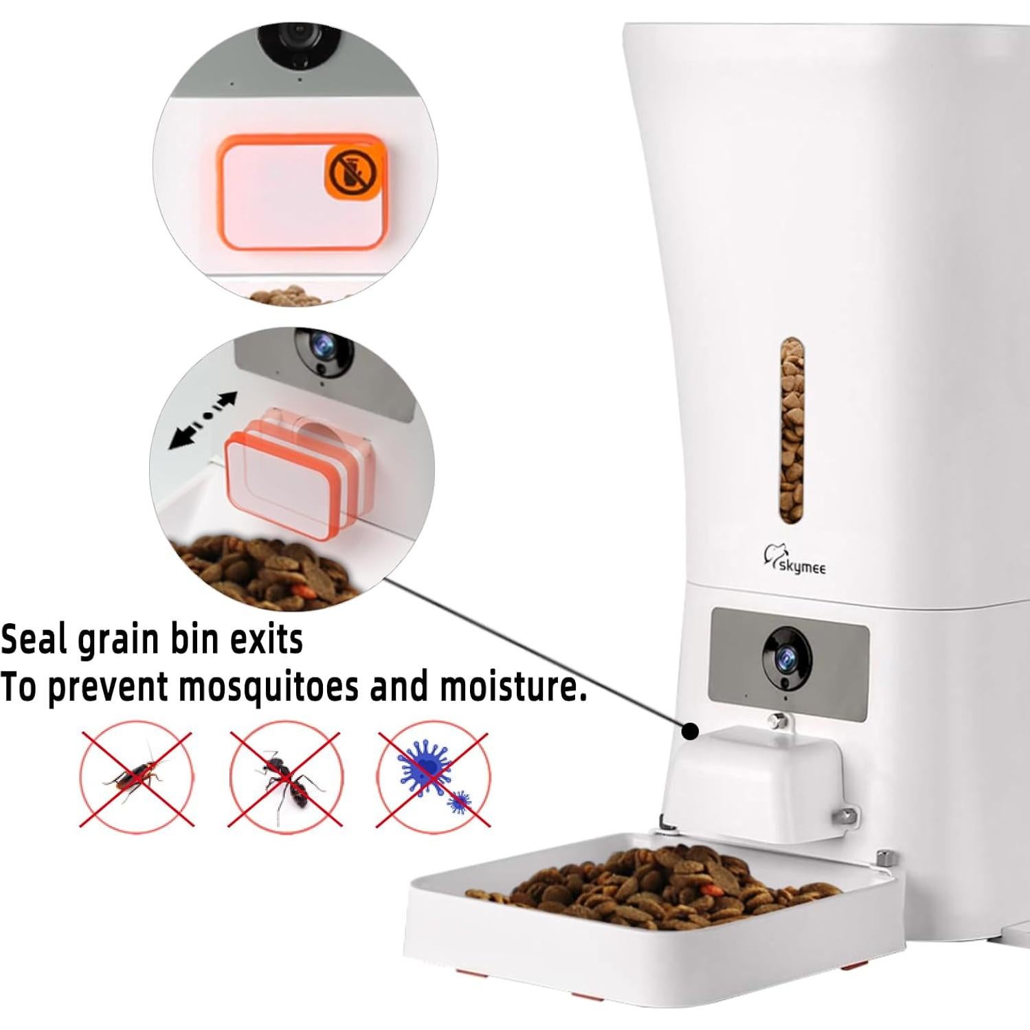 Alimentador Automático Skymee 12L con Cámara HD 1080P