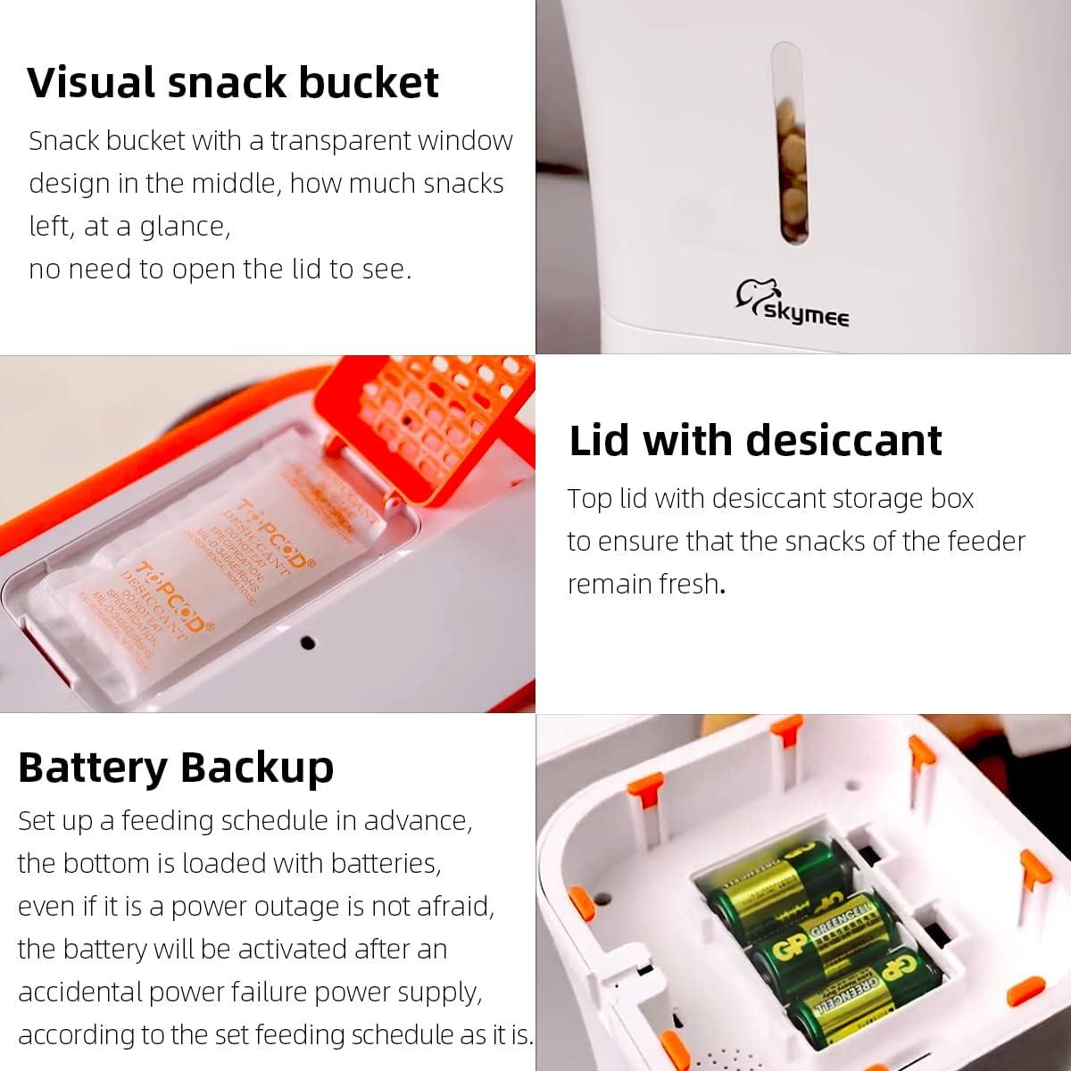 Alimentador Automático Skymee 12L con Cámara HD 1080P