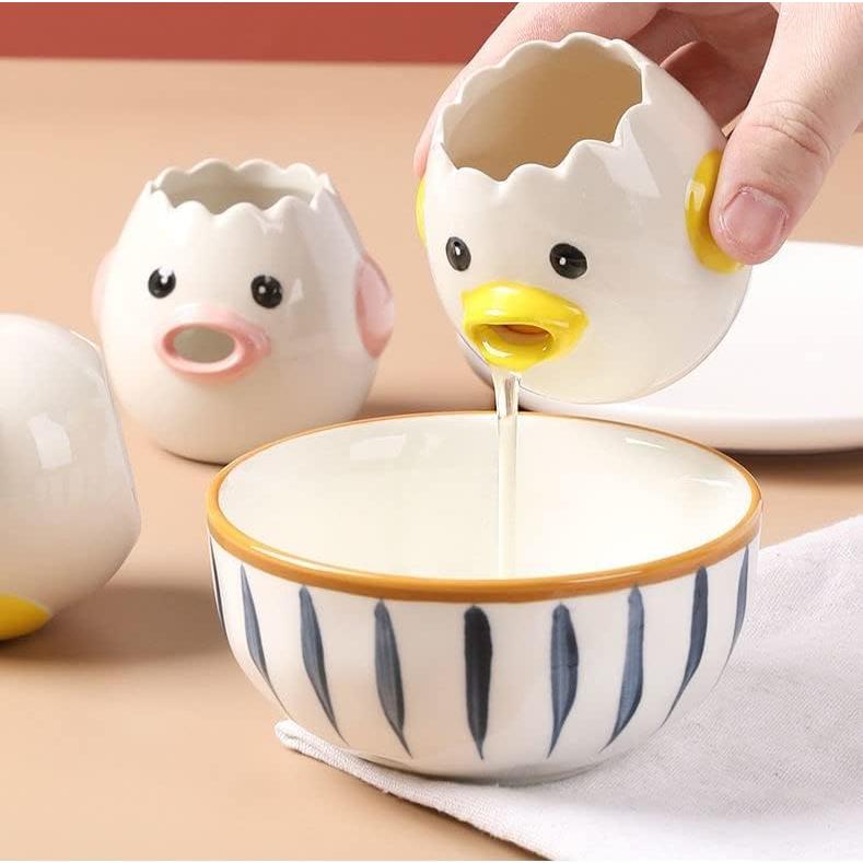 Separador de Clara y Yema de Huevo Fonture Cerámica Rosa