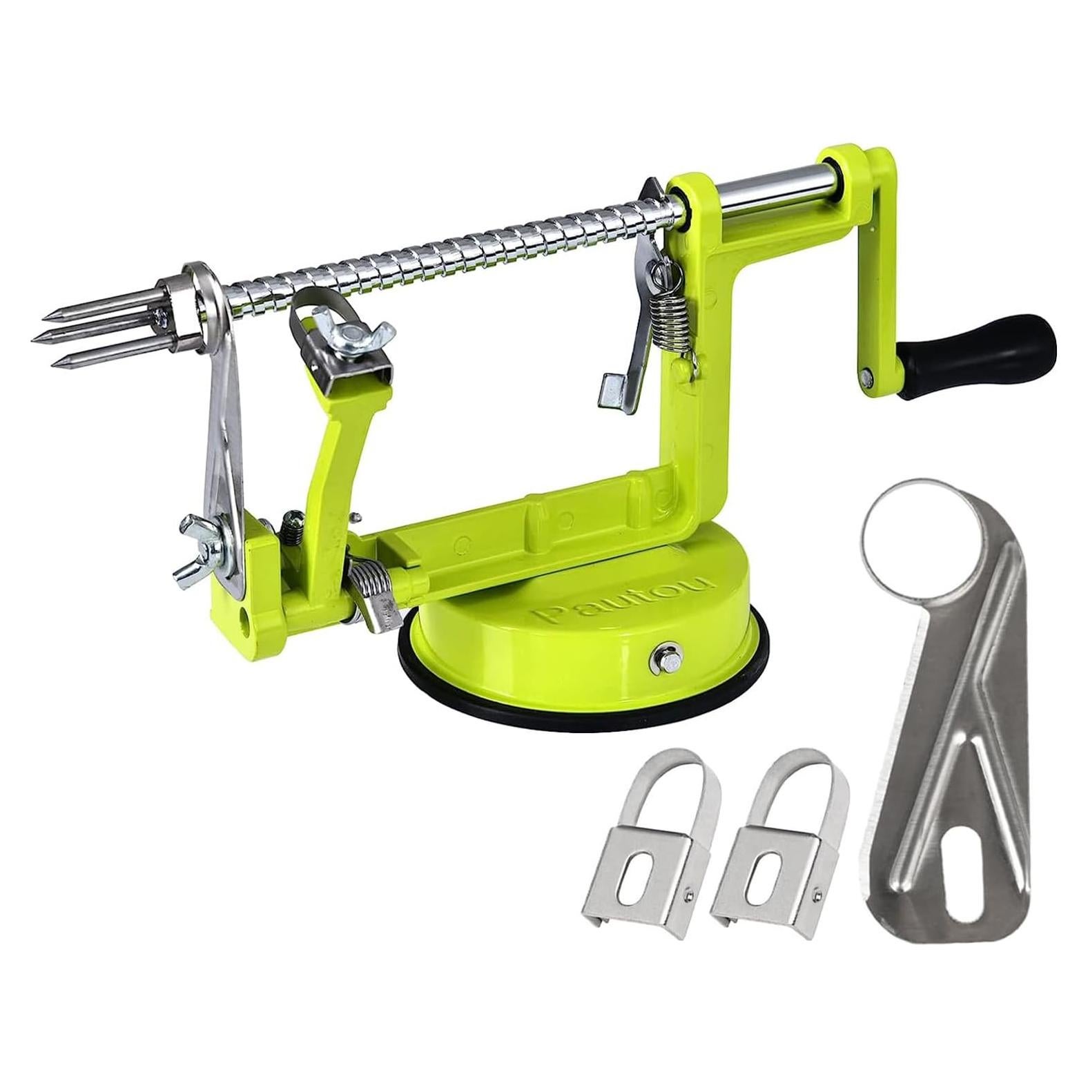 Pelador Multifuncional 3 en 1 Pautou Verde Acero Inoxidable