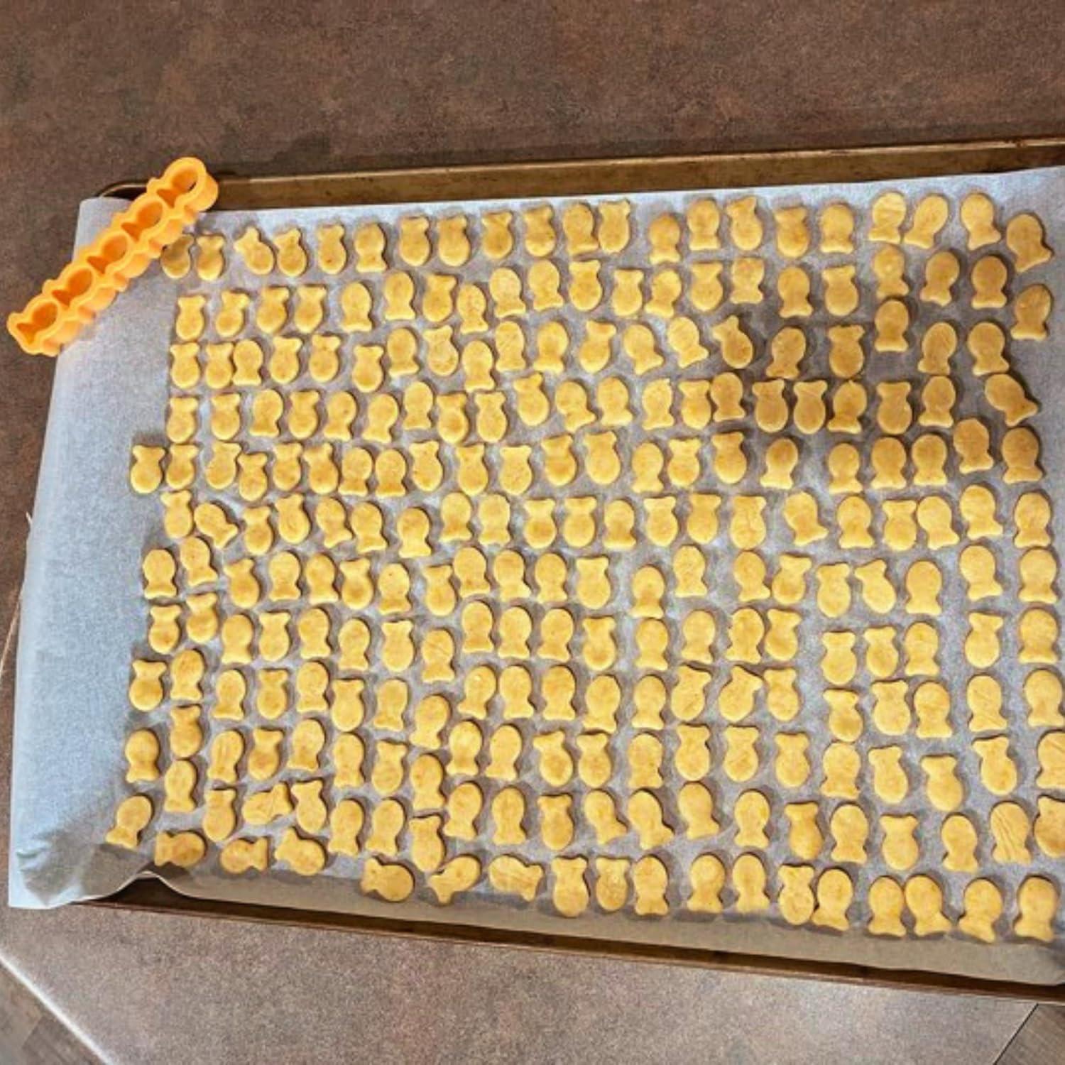 Goldfish Cracker Cookie Cutter for Sourdough – Dishwasher Safe, Food-Grade, BPA-Free, Mini Orange Kids Snack Cutter, Non-Toxic, Perfect for Fun Baking