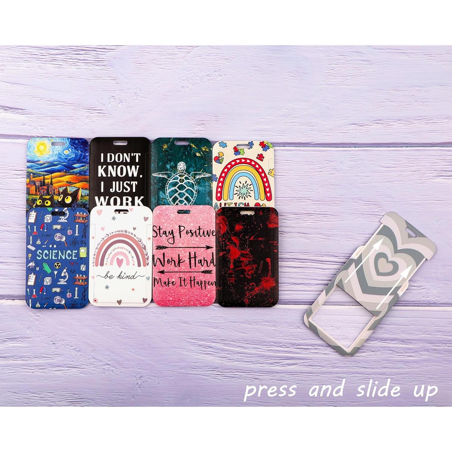 Porta Credencial Retráctil Beemorita Autismo Clip Estético