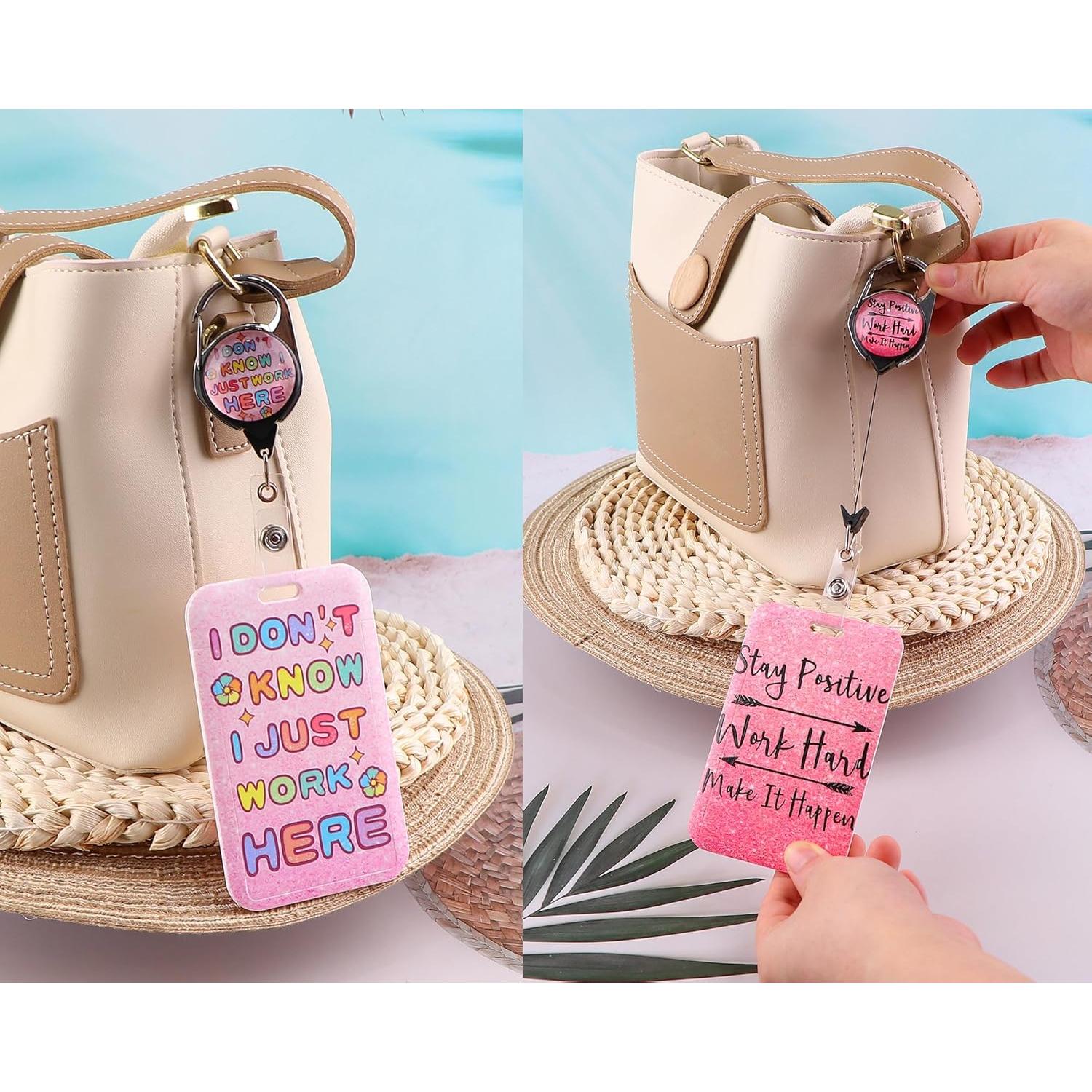 Porta Credencial Retráctil Beemorita Autismo Clip Estético