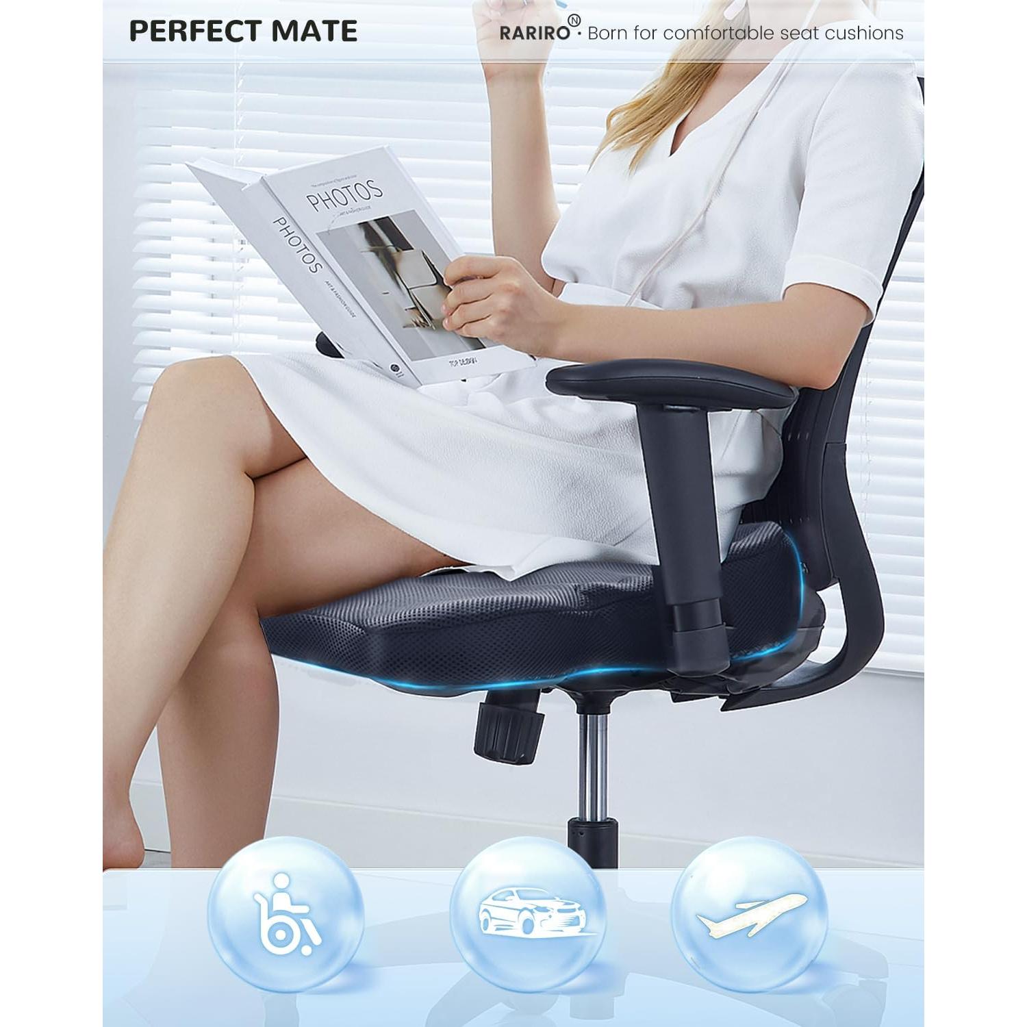 Cojín de Gel RARIRO para Silla de Ruedas y Oficina 42.9x36.8cm