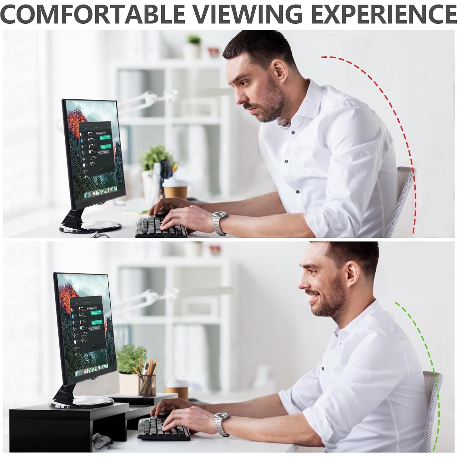 Soporte Doble Monitor TAVR Ajustable 77.8-110 cm Negro