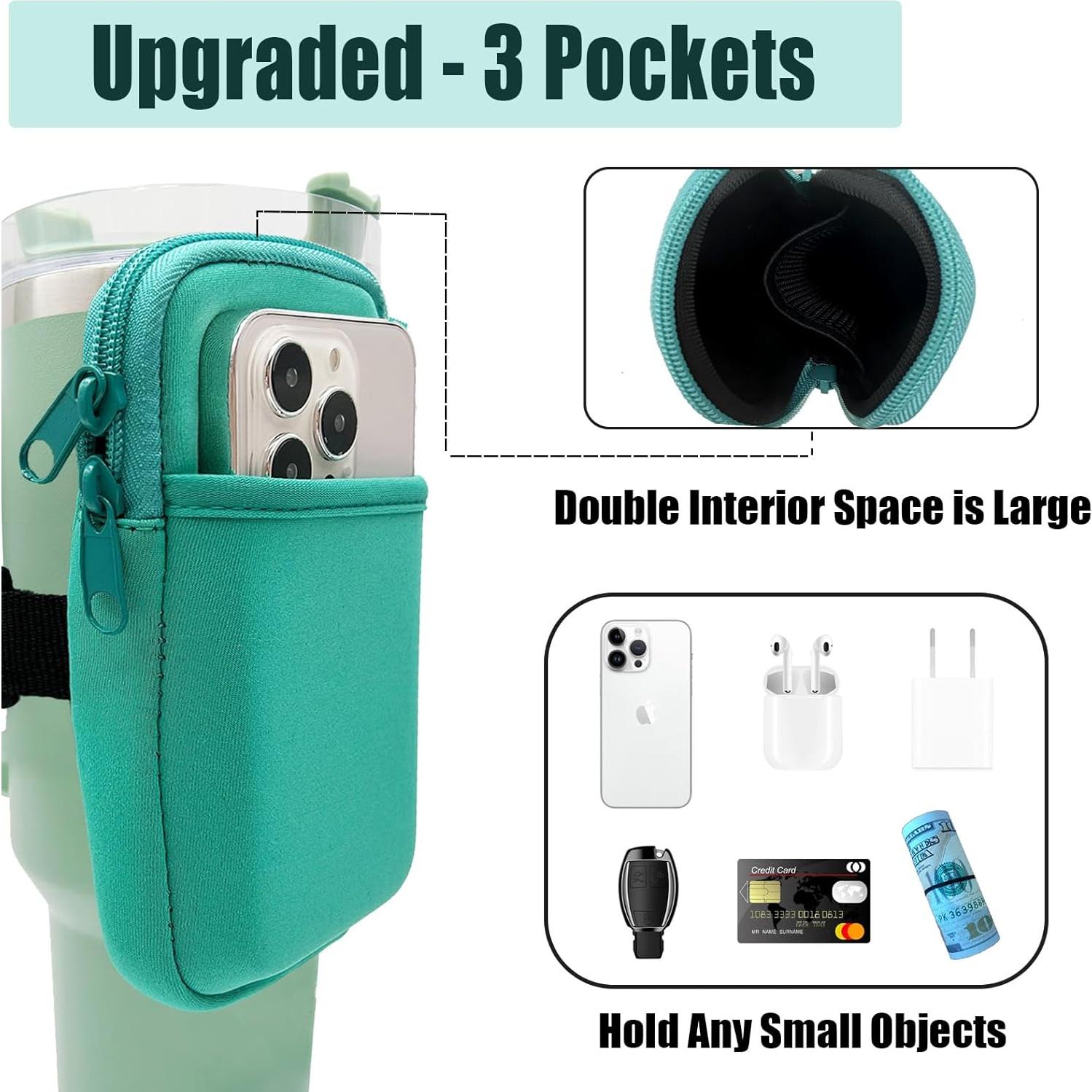 Funda para Botella de Agua LMYUHONG Verde 12.4x17.8cm Antideslizante