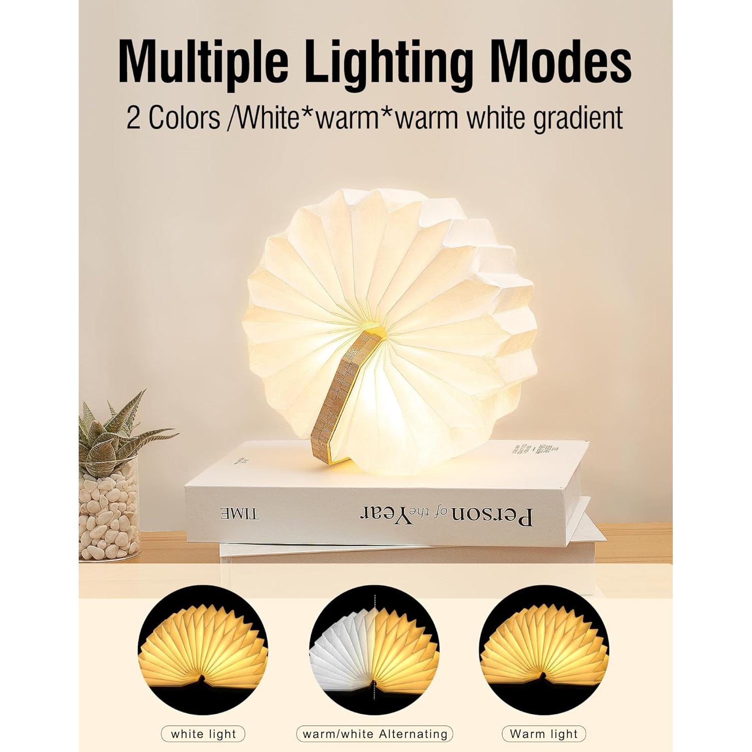 Lámpara Acordeón Plegable ZBOLE LED USB Bambú 3W