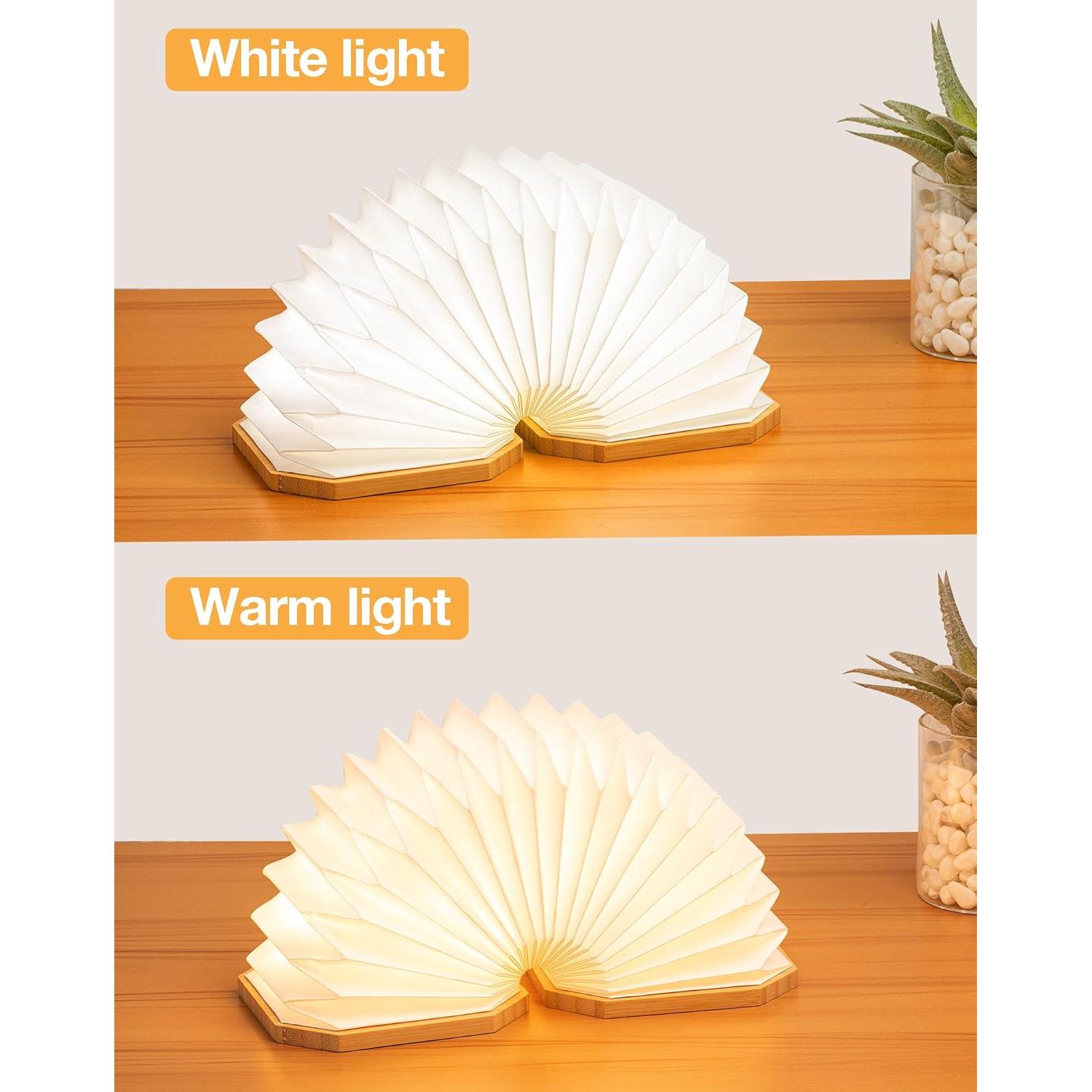 Lámpara Acordeón Plegable ZBOLE LED USB Bambú 3W