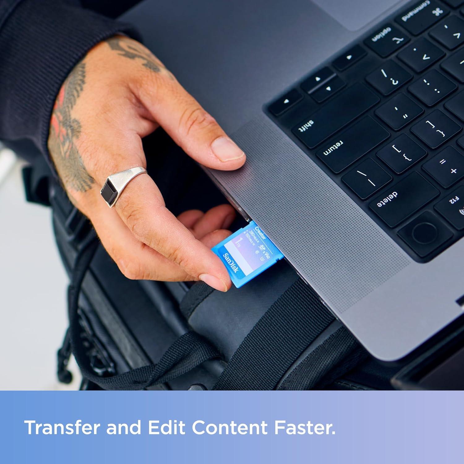 Tarjeta SD SanDisk Creator 128GB UHS-II 280MB/s 4K V60