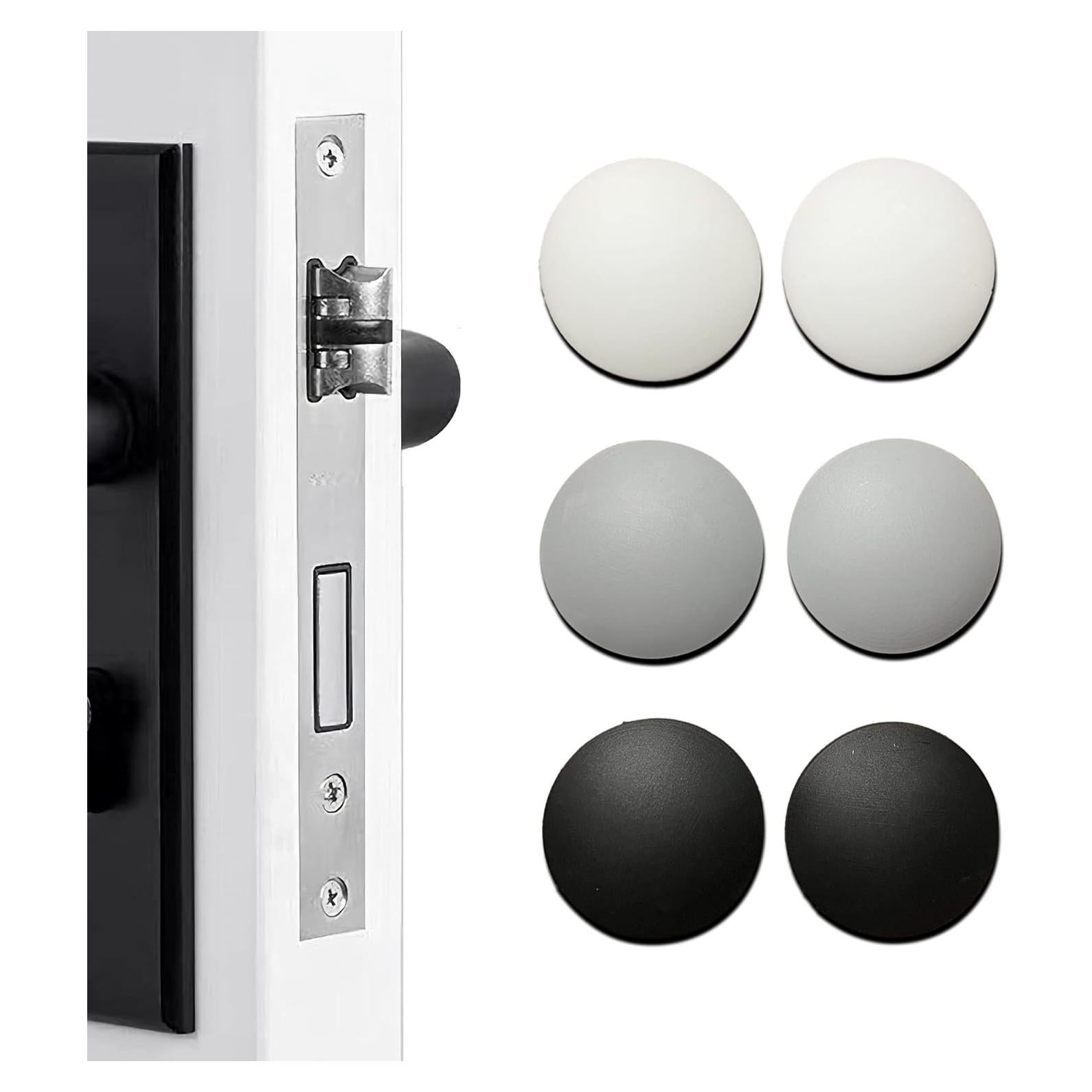 6 Topes de Puerta Redondos Symsept - Silicona Autoadhesiva