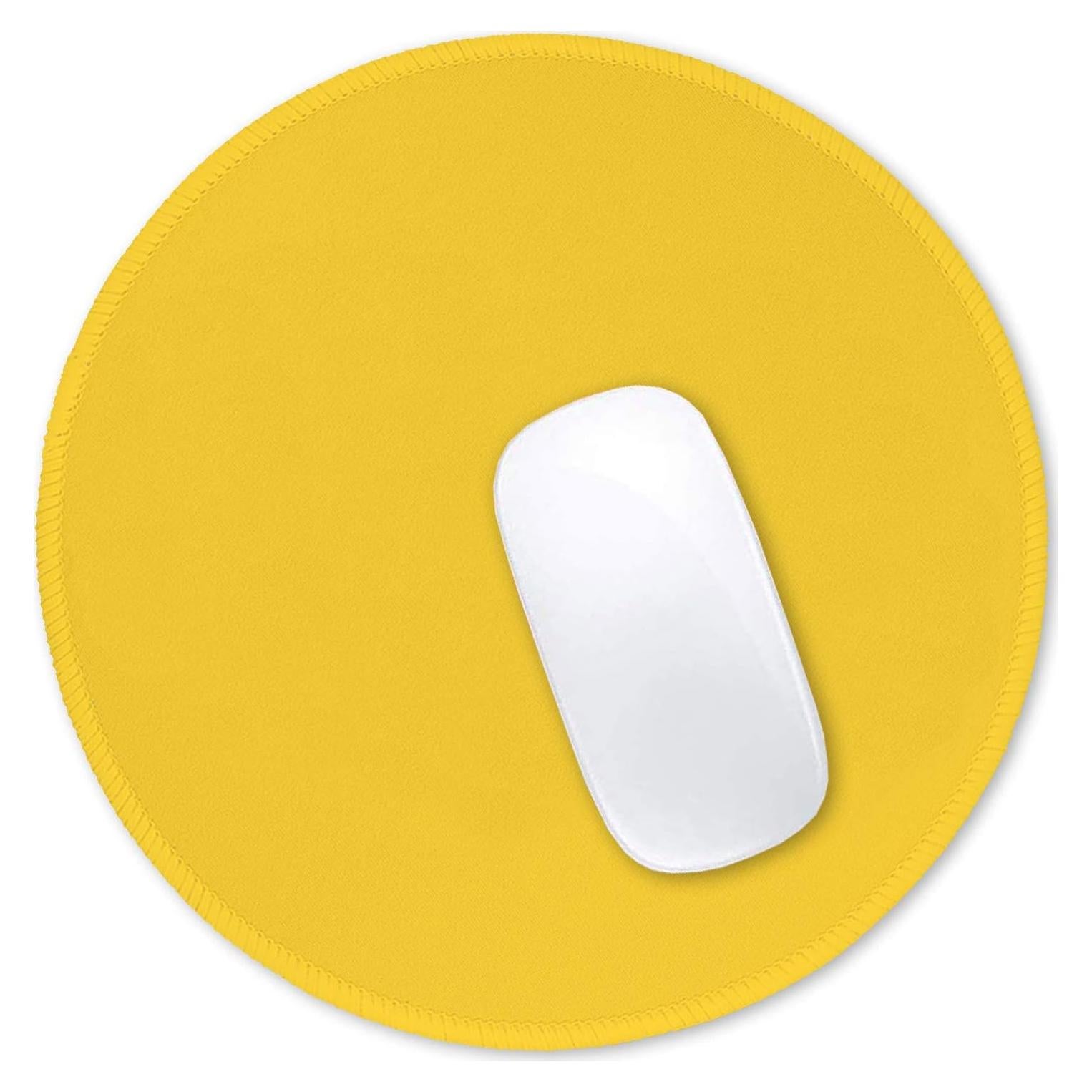 Alfombrilla de Ratón Hsurbtra Redonda 22 cm Amarillo Antideslizante