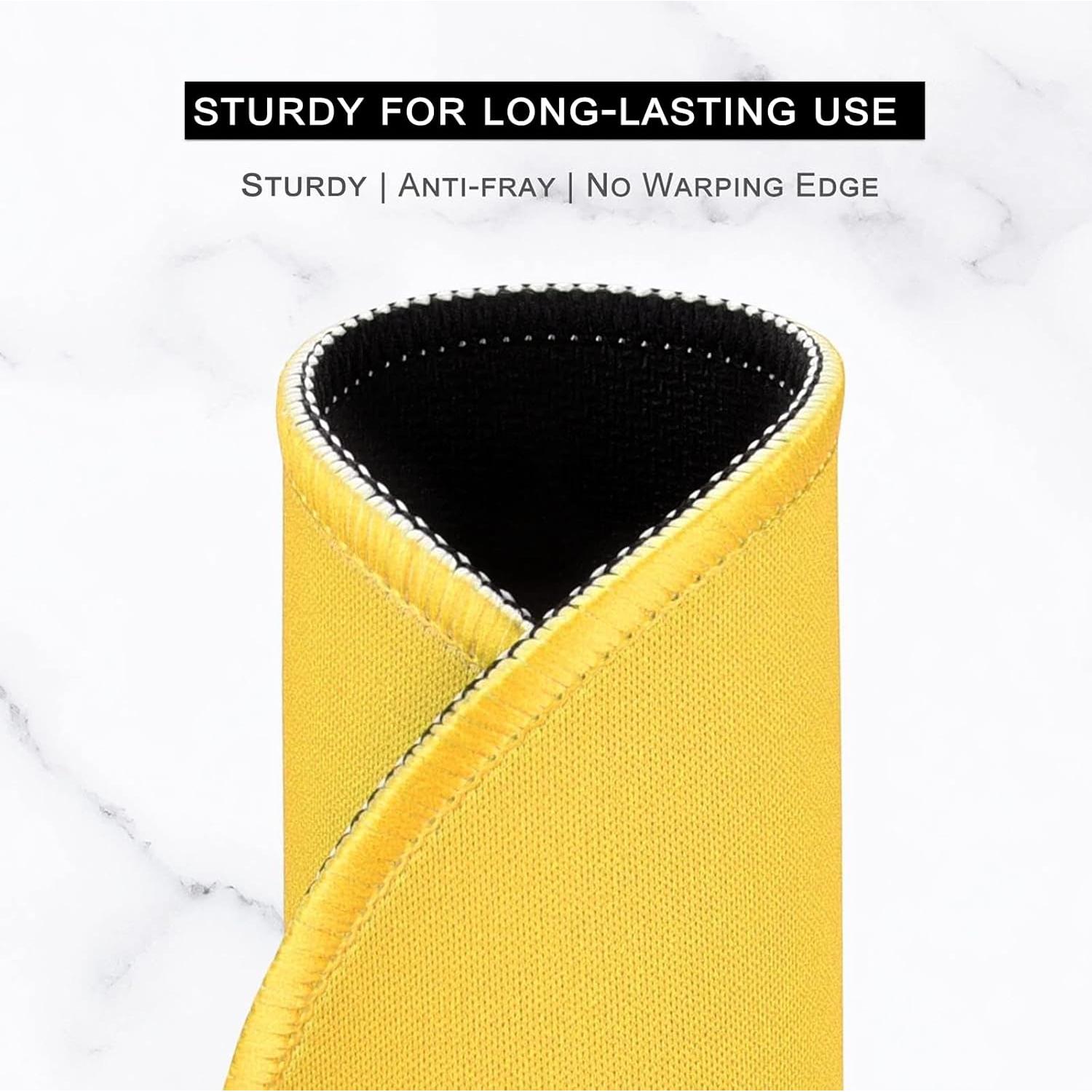 Alfombrilla de Ratón Hsurbtra Redonda 22 cm Amarillo Antideslizante