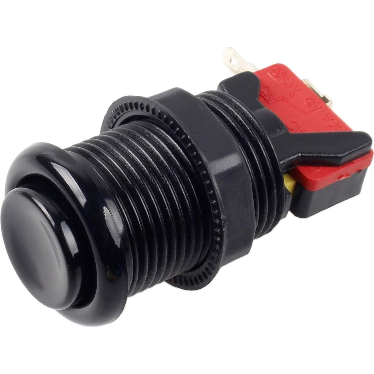 Botones de Arcade EG STARTS 30mm Tipo Happ 6 Piezas Negro