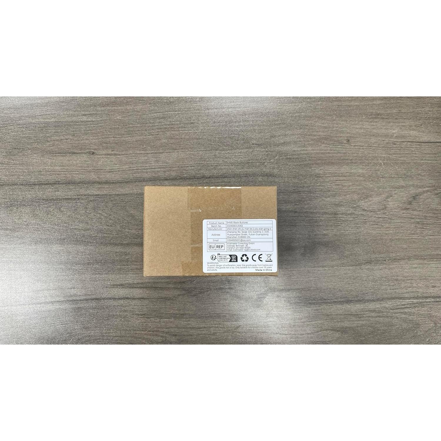 Botones de Arcade EG STARTS 30mm Tipo Happ 6 Piezas Negro