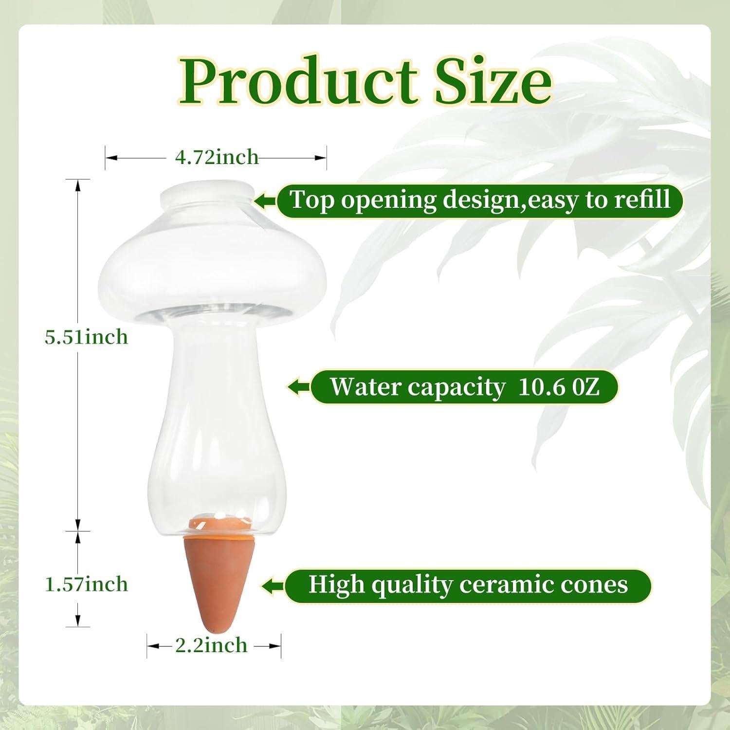 3 Esferas de Riego Automático Gewosi 500 ml para Plantas