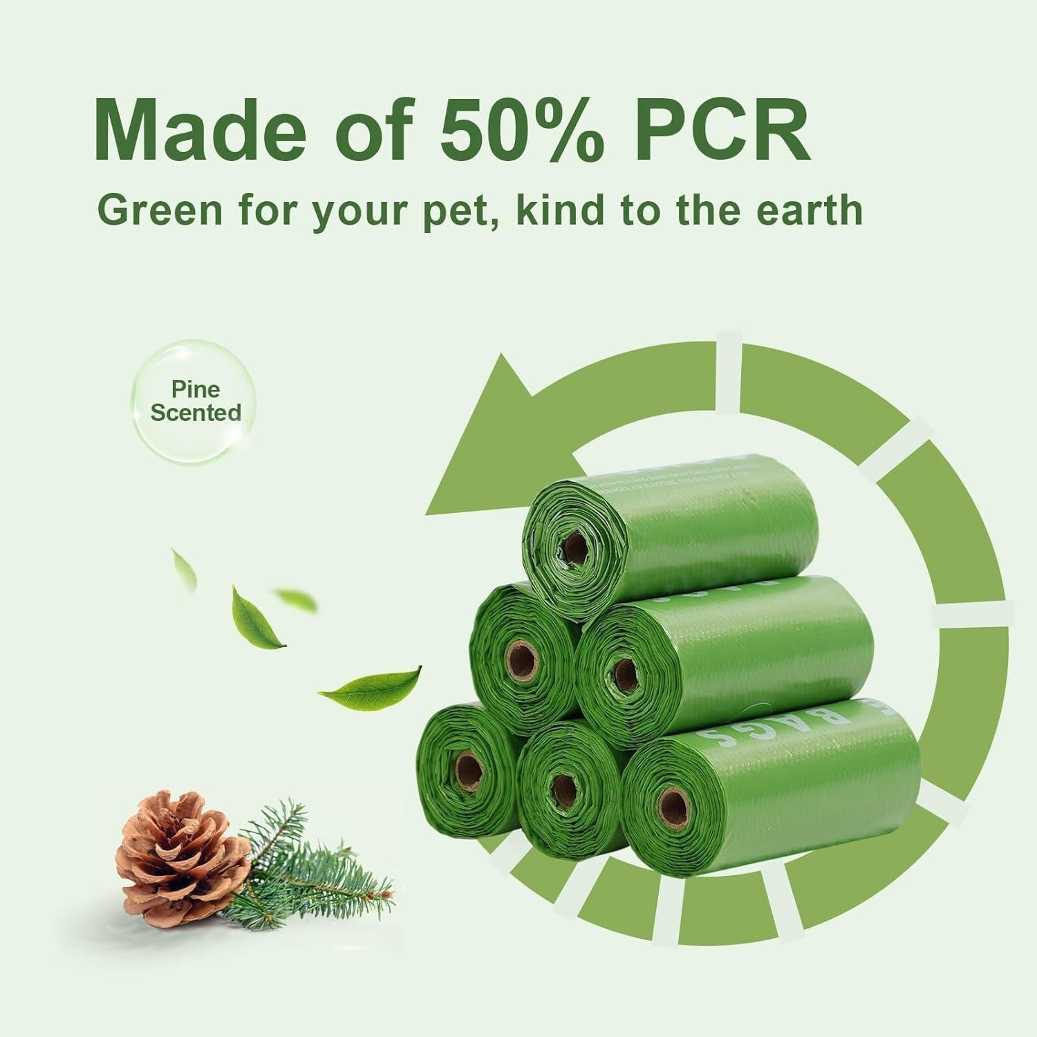 Bolsas de Excremento para Perro Gardner Pet 120 Cuentas con Mango