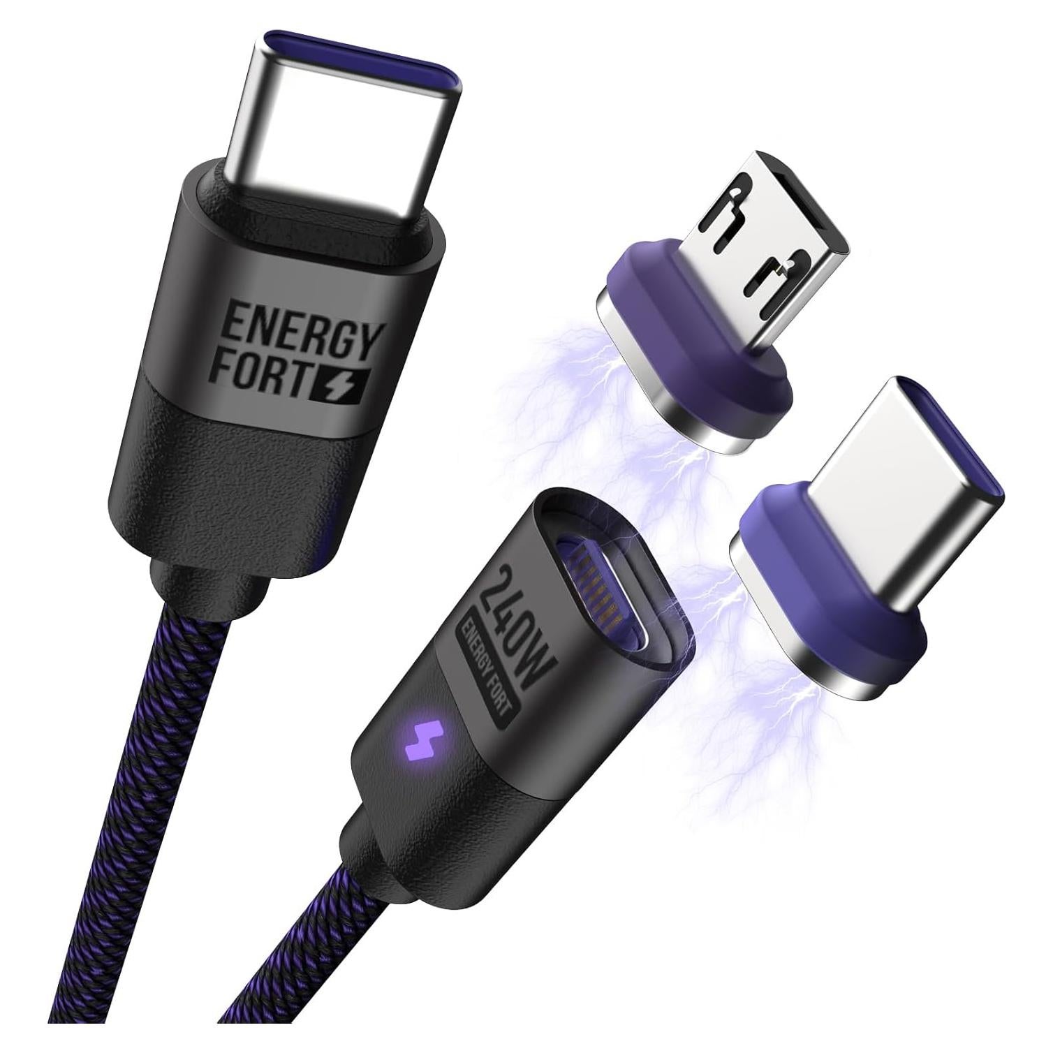 Cable de carga magnético USB C 240W BRIMFORD 0.5m