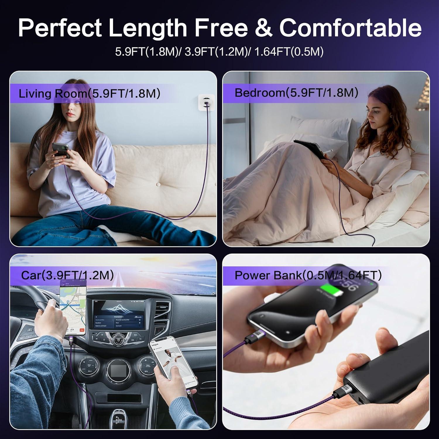 Cable de carga magnético USB C 240W BRIMFORD 0.5m