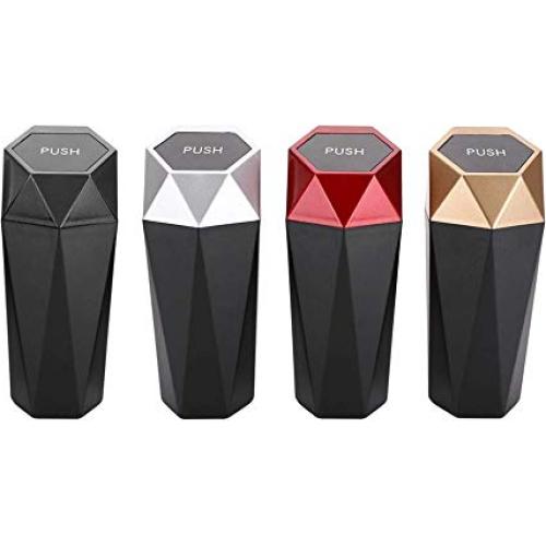 Basurero de Auto OUDEW con Tapa - Paquete de 2, 19.8x7.6cm