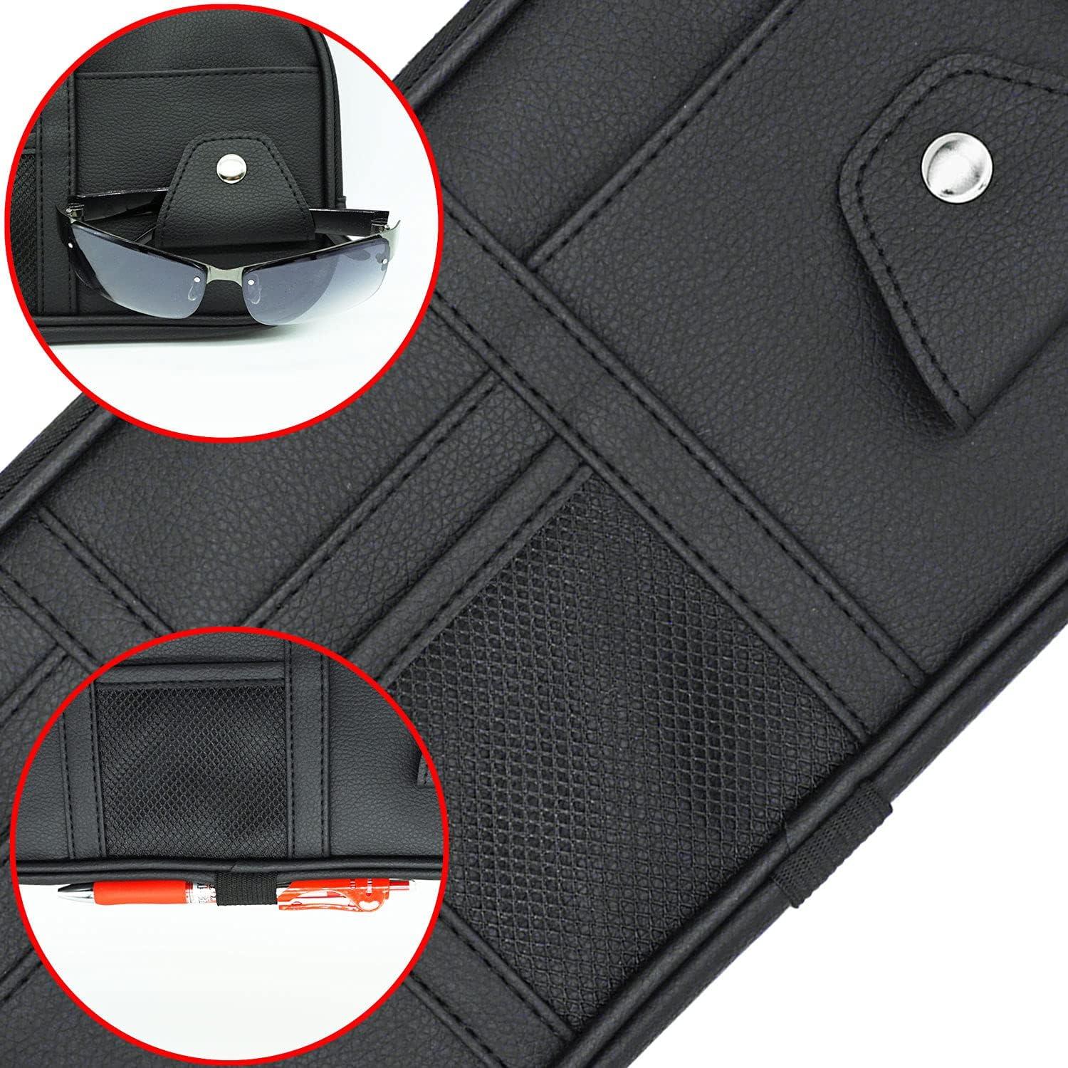 Organizador de Visera de Coche Da por Negro 30x15.5 cm