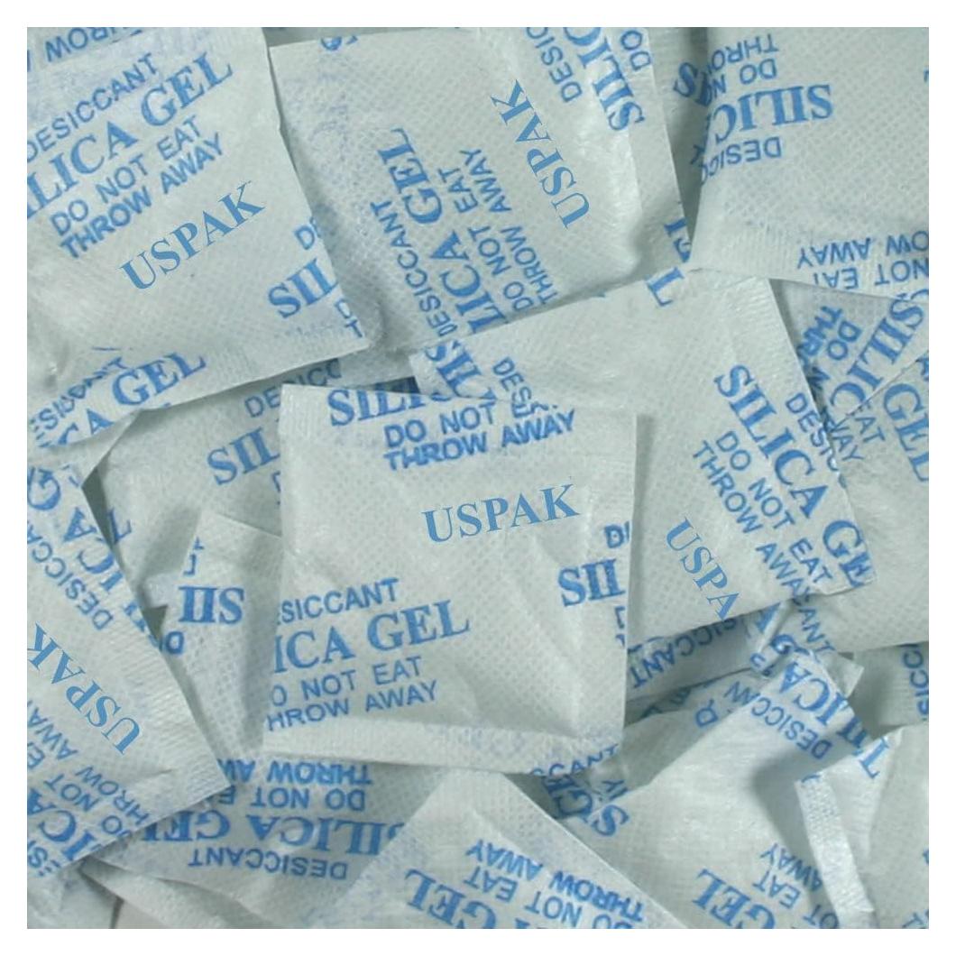 Paquetes de Gel de Silica Sohler 2g - 100 Unidades Deshidratantes