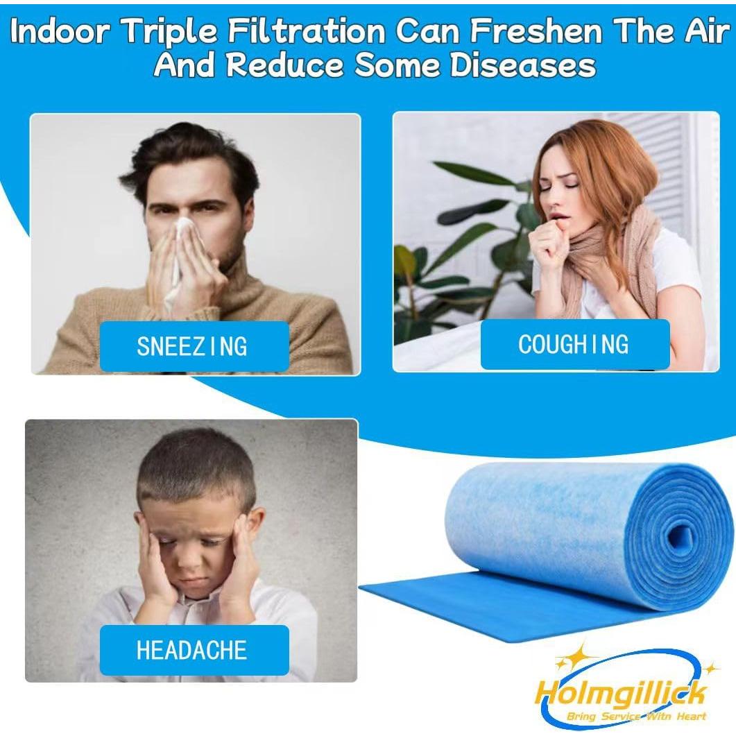 Filtro de Aire MERV 8 Holmgillick 30.48x228.6 cm Triple Filtración