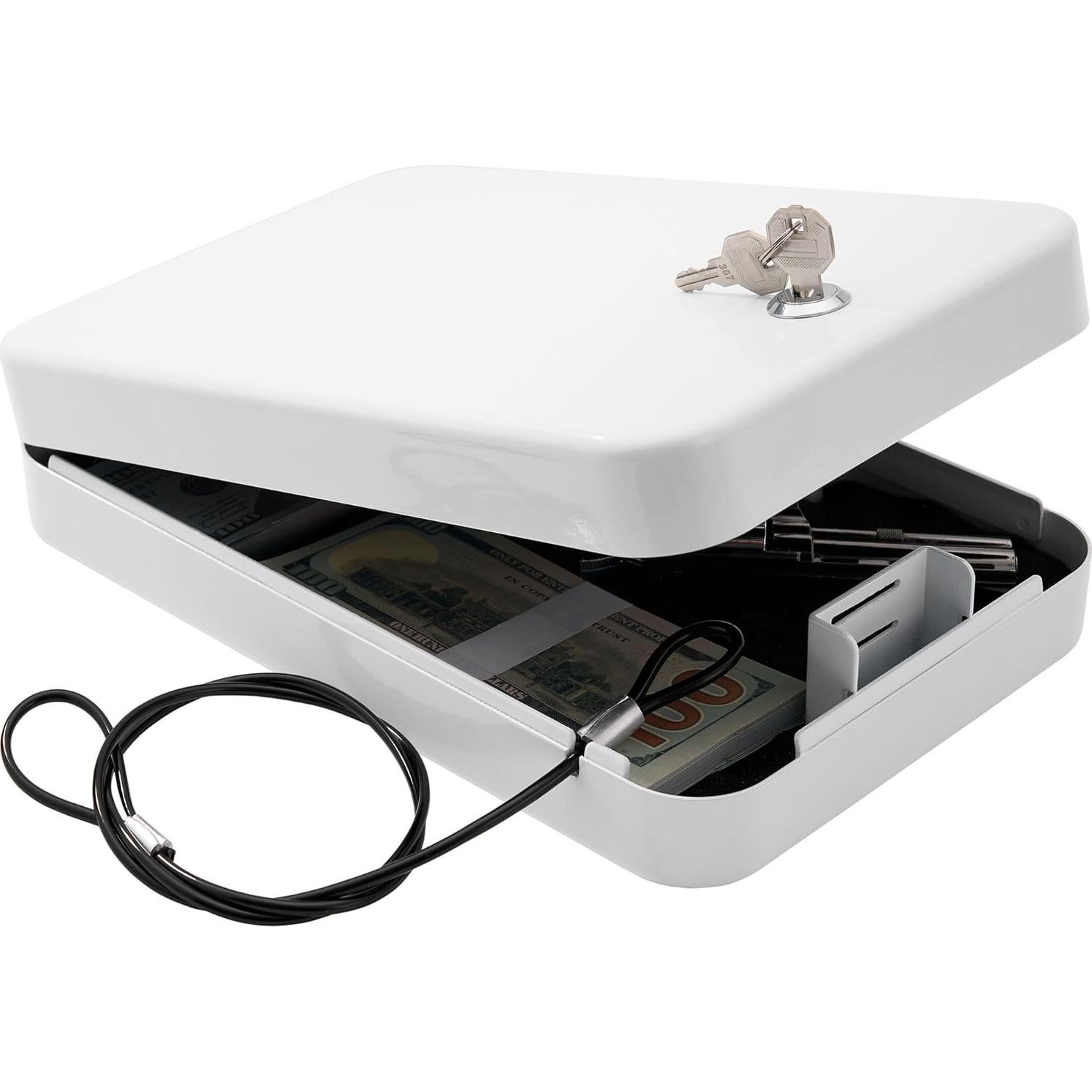 Caja Fuerte Portátil Sgorlds para Pistola con Llave 29.2x19.1cm