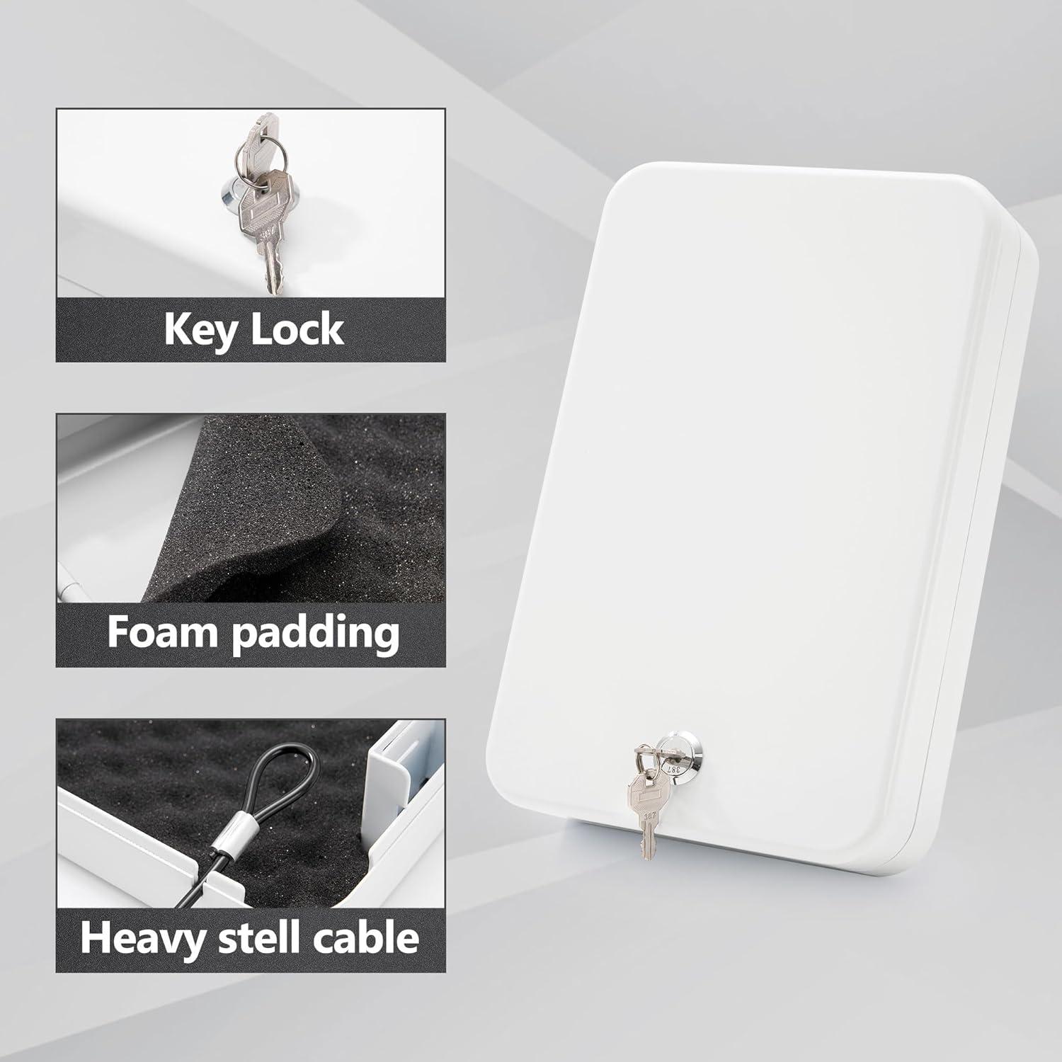 Caja Fuerte Portátil Sgorlds para Pistola con Llave 29.2x19.1cm