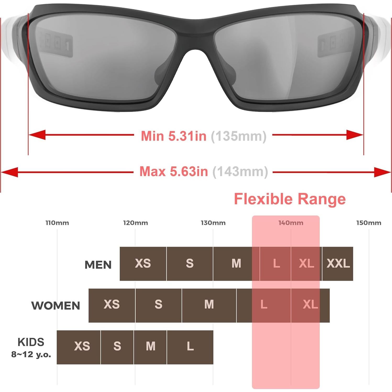 Gafas de Protección TR90 para Deportes de Motor - J11 Negro