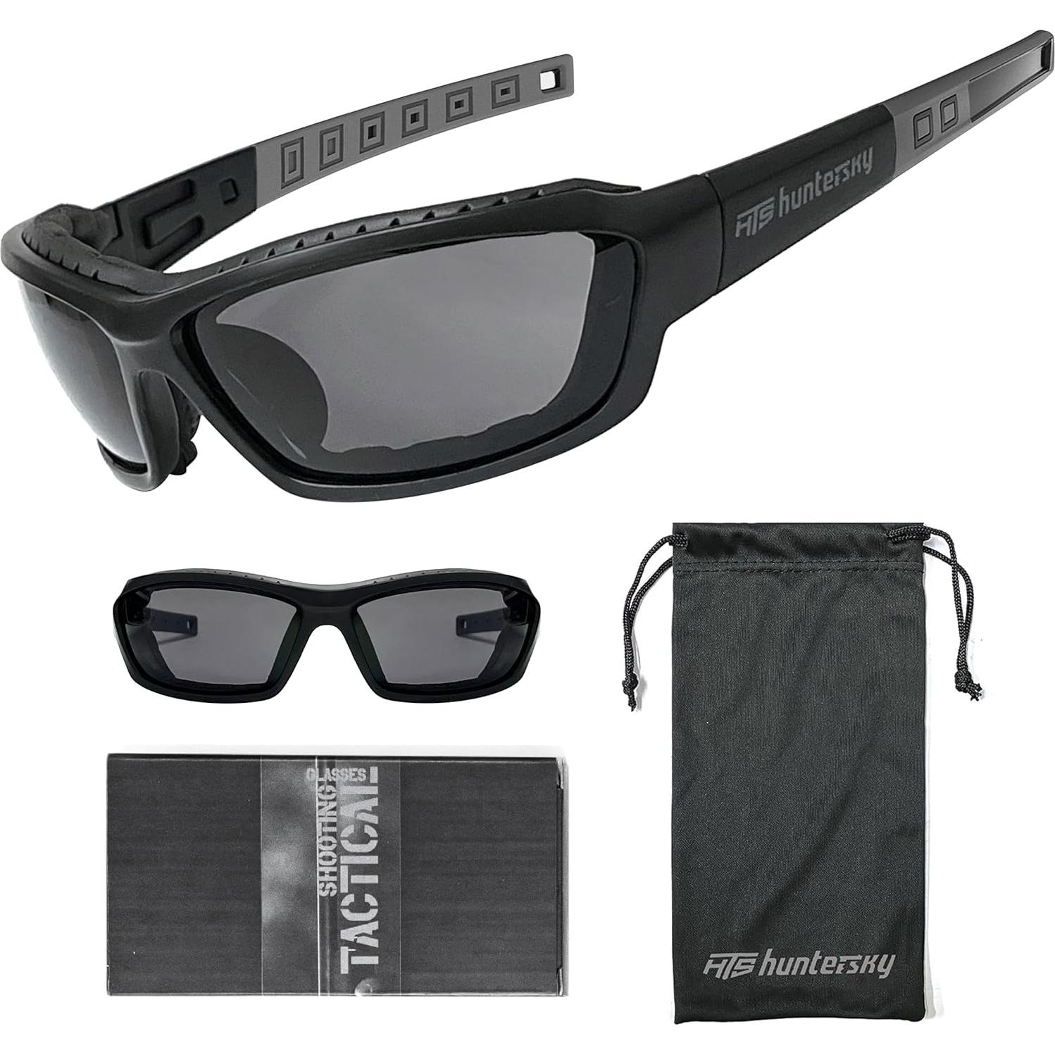Gafas de Protección TR90 para Deportes de Motor - J11 Negro