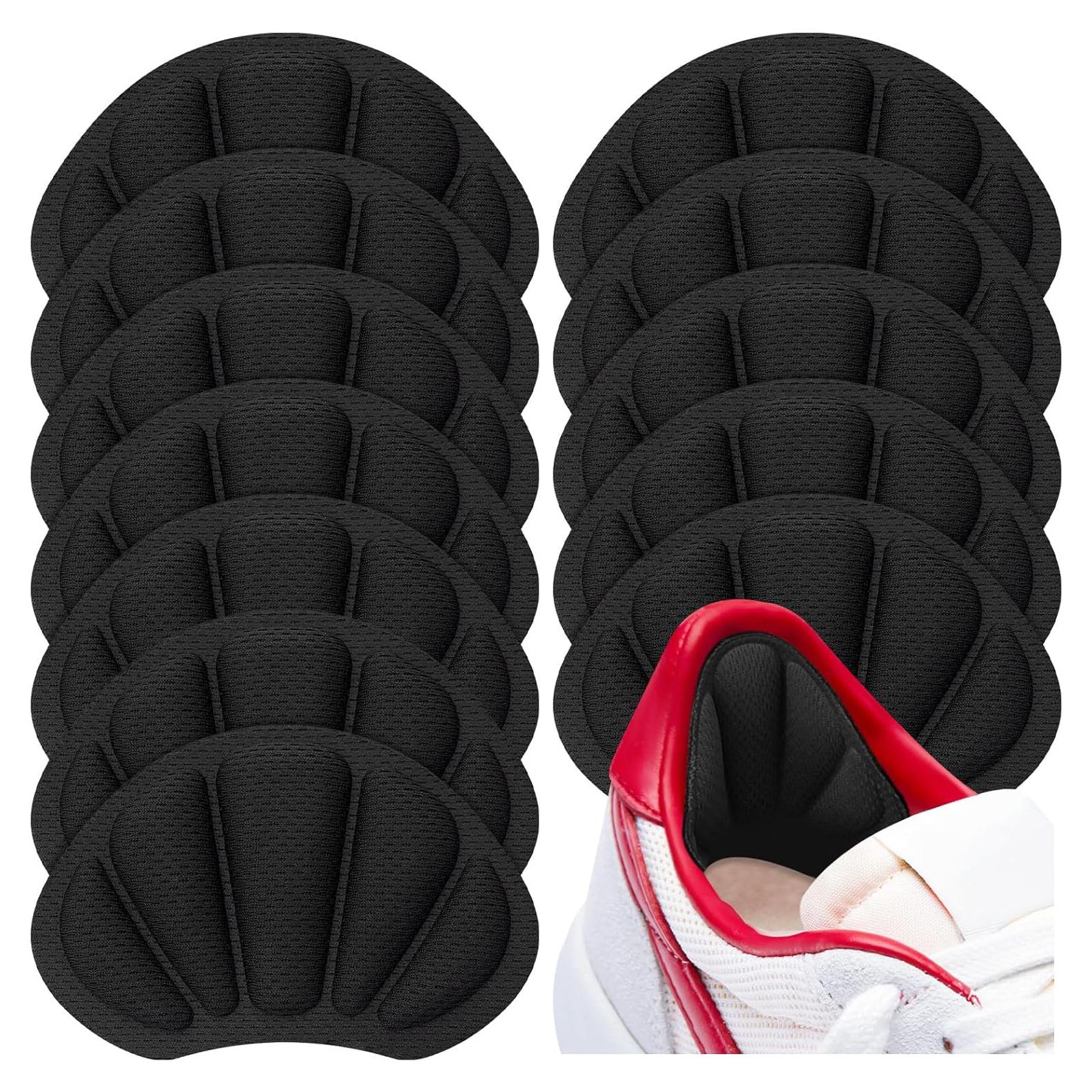 Almohadillas de Talón Autoadhesivas Negras ZHBDMGK - 12 Piezas