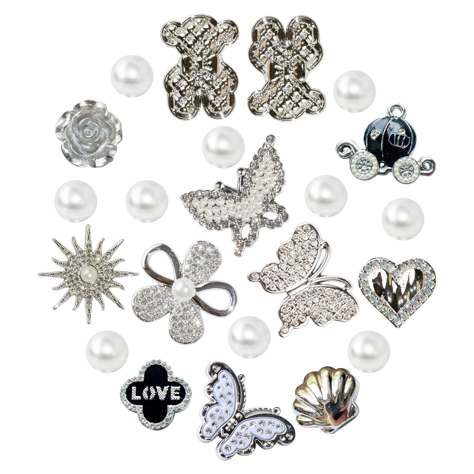 Encantadores de Zapatos de Perlas para Mujeres y Niñas - 13 Piezas