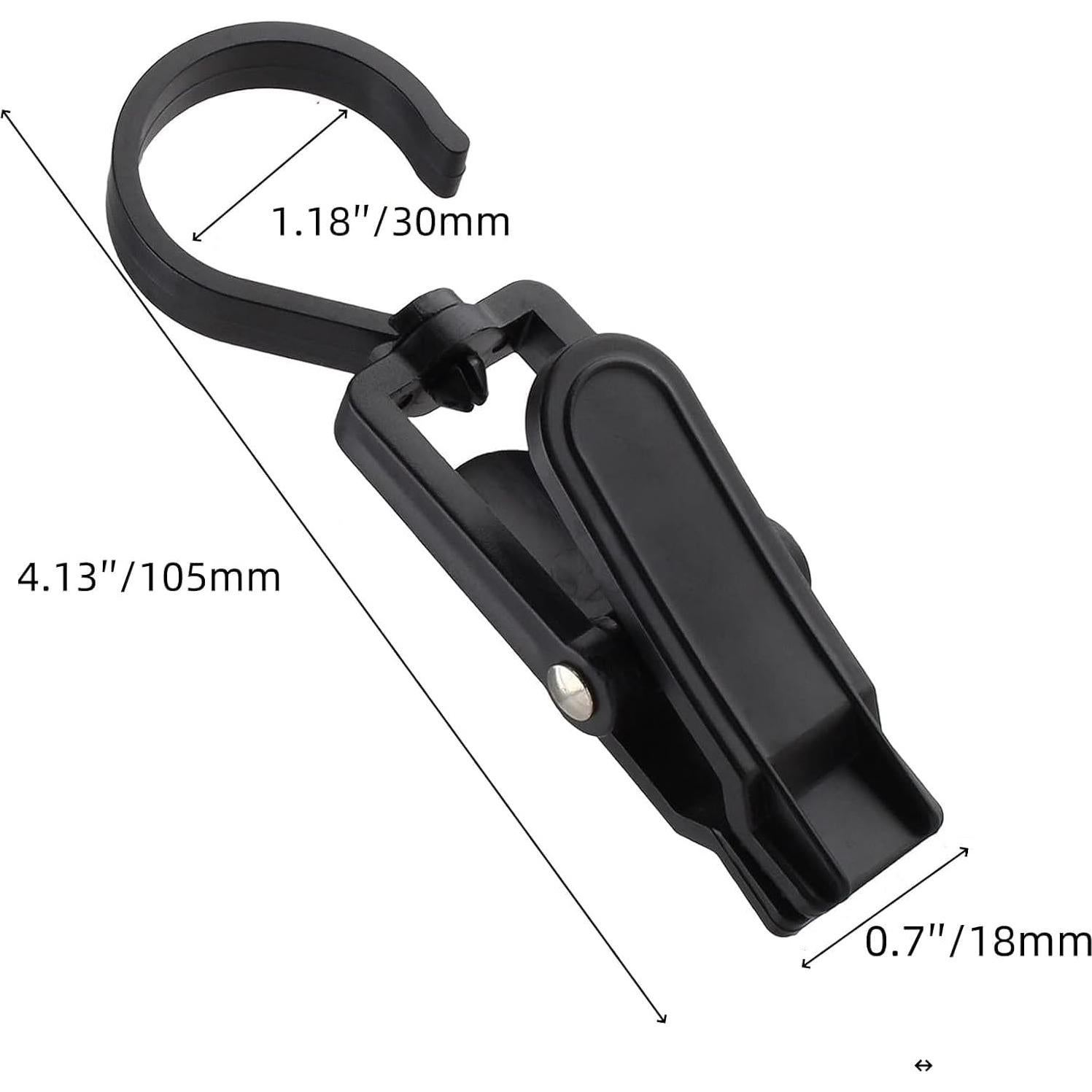 Paquete de 10 Pinzas para Ropa Genérico - 10.9 cm, Negro