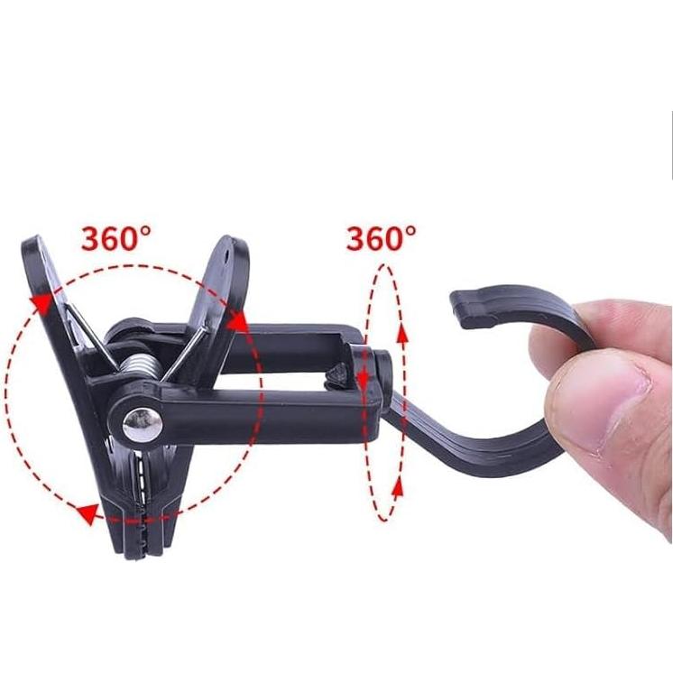 Paquete de 10 Pinzas para Ropa Genérico - 10.9 cm, Negro