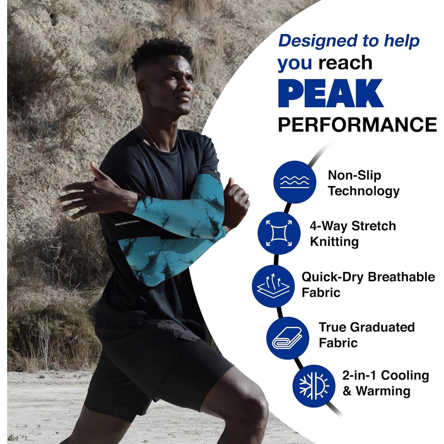 Mangas para brazos ARMORAY UV para hombres y mujeres - Protección solar