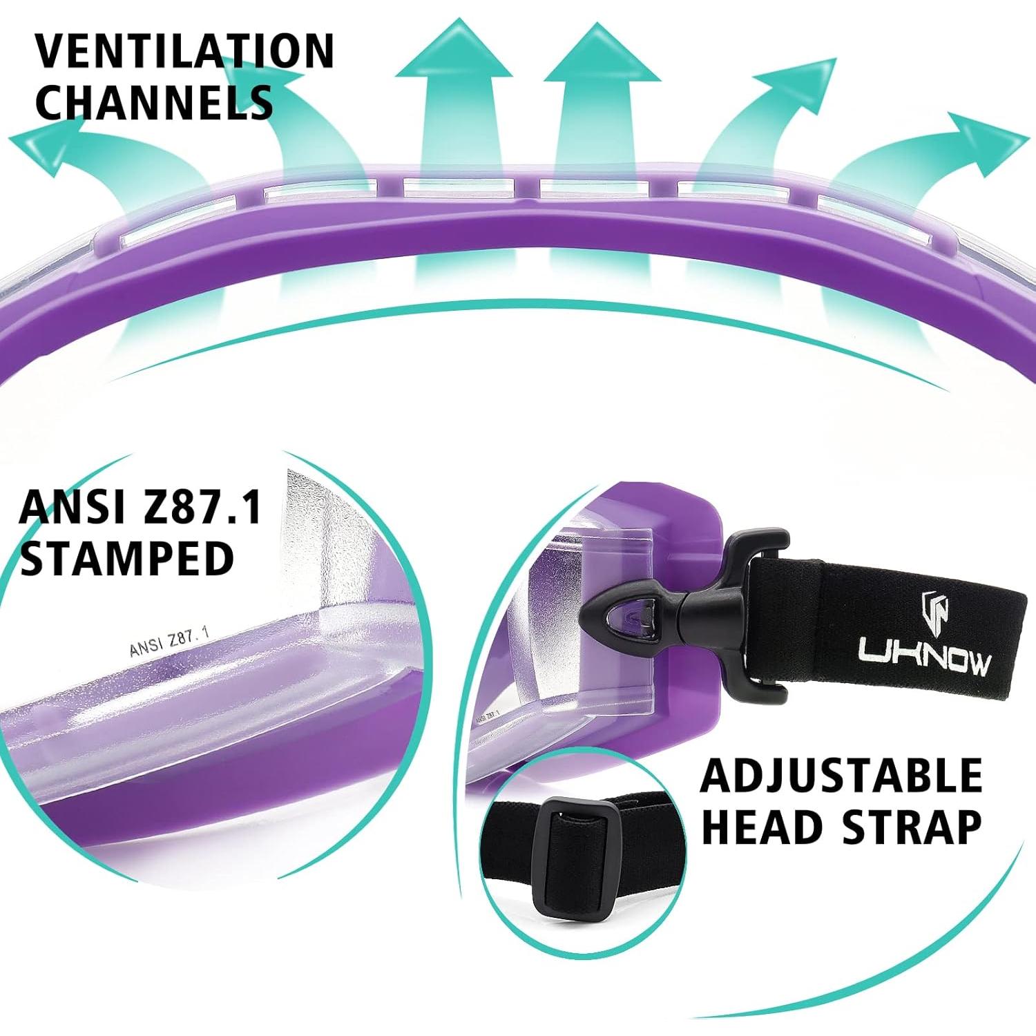 Gafas de Seguridad UKNOW Lente Clara Antiempañante