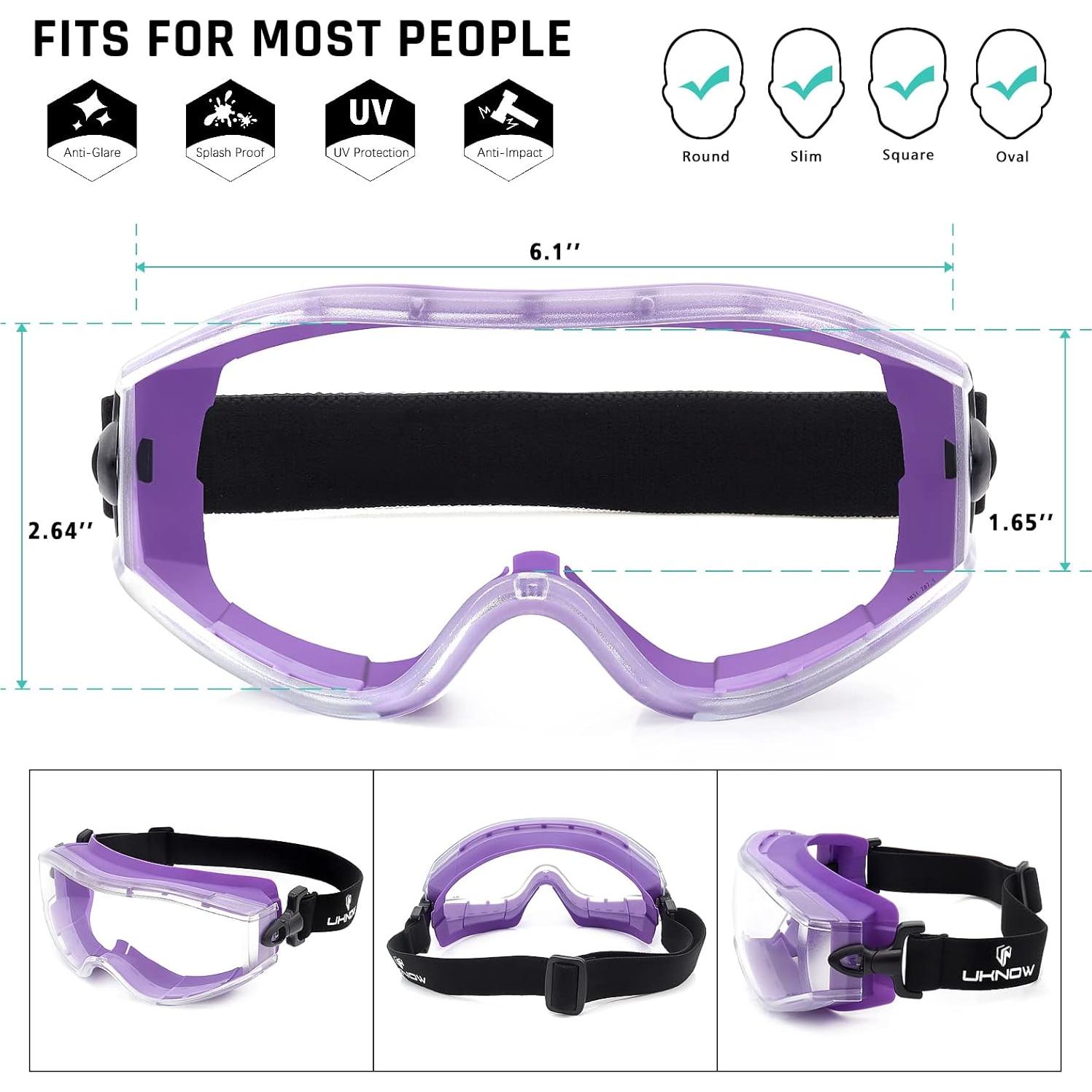 Gafas de Seguridad UKNOW Lente Clara Antiempañante