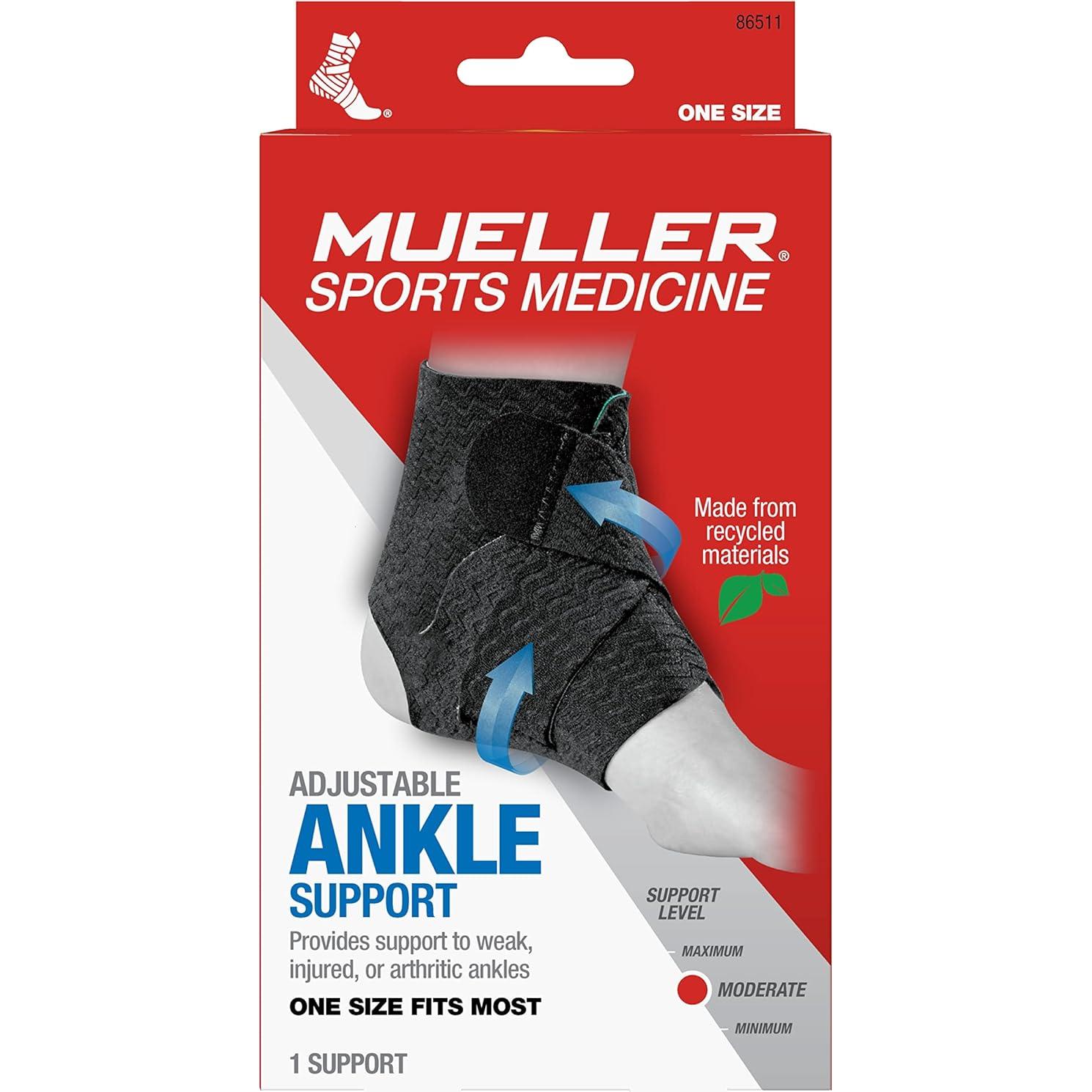 Soporte Ajustable para Tobillo MUELLER Verde/Negro Unisex