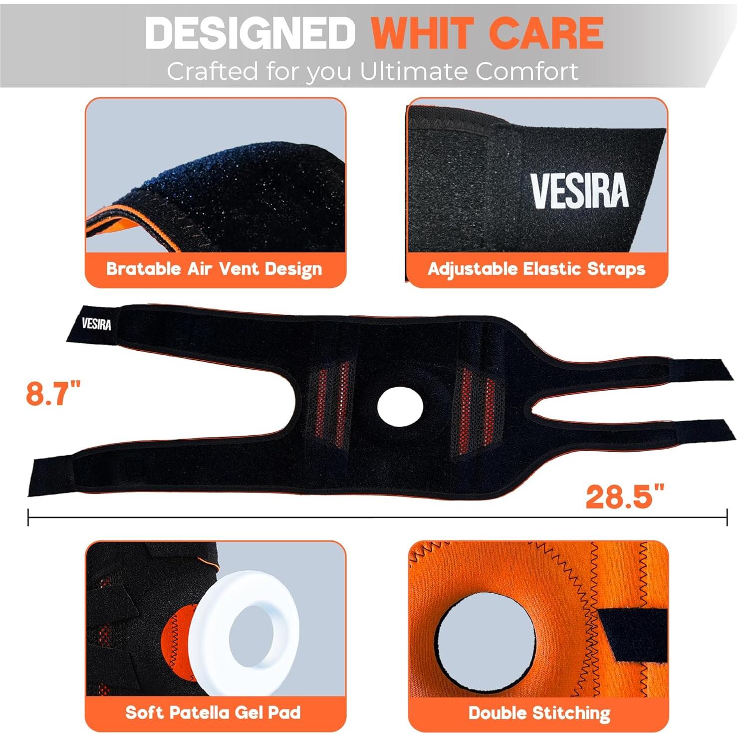 Férula para Rodilla Vesira con Estabilizadores y Compresión