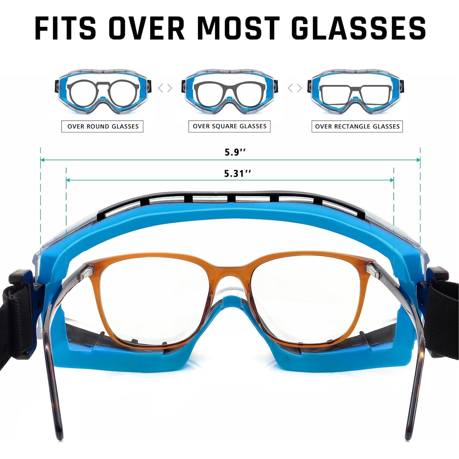 Gafas de Seguridad UKNOW Lente Clara Antiempañante