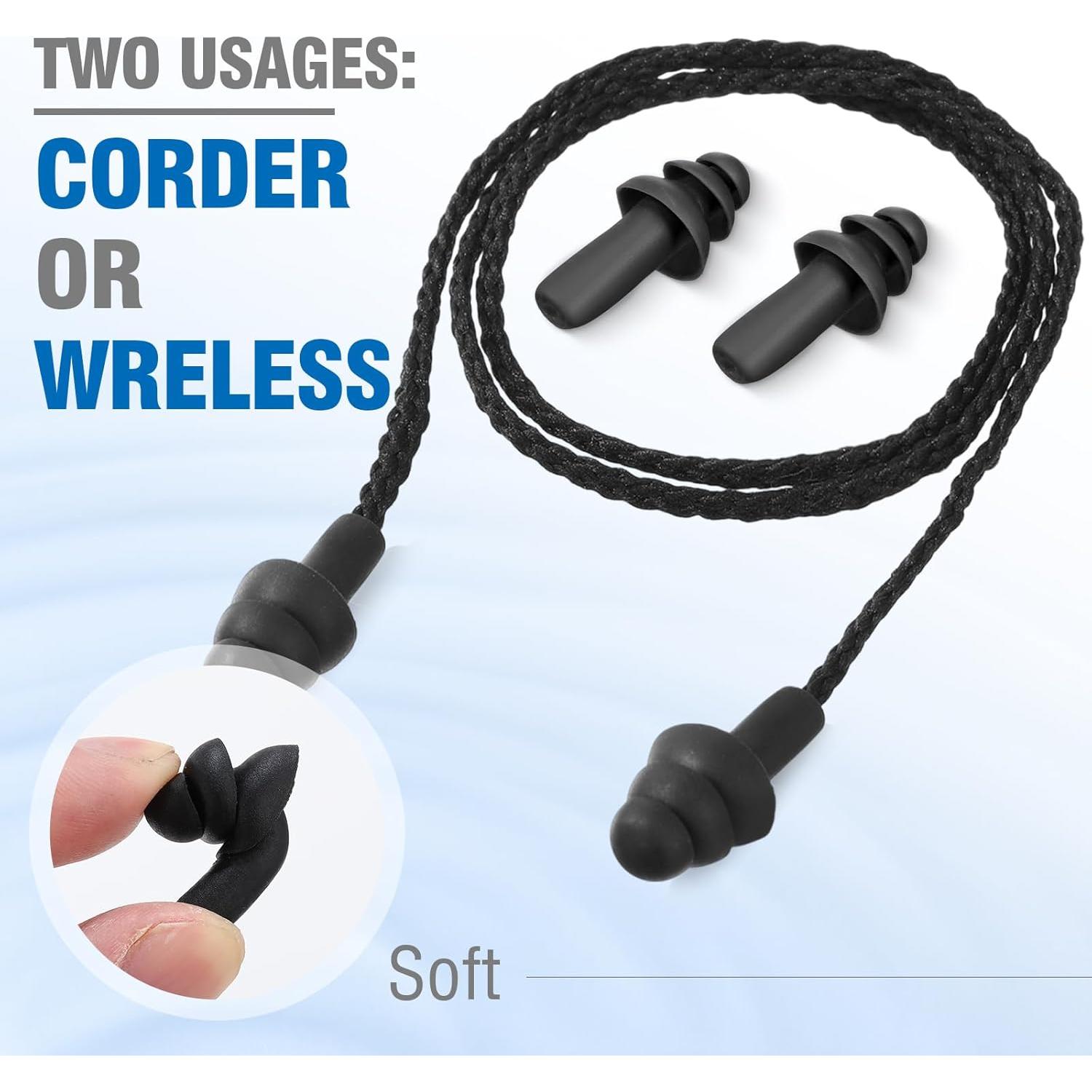 Tapones para Oídos Reutilizables Tondiamo 200 Pares Silicona