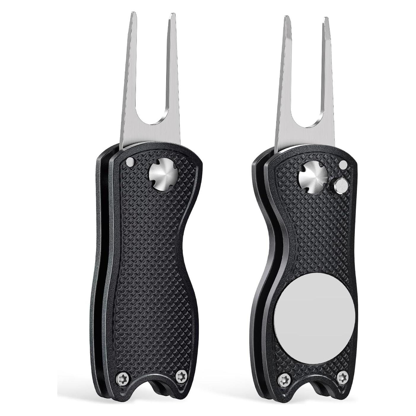 Herramienta de Reparación de Divots GreenHaven Plegable con Marcador